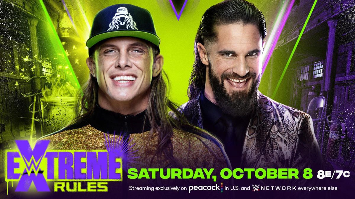 Official poster for Riddle vs Seth Rollins Extreme Rules 2022