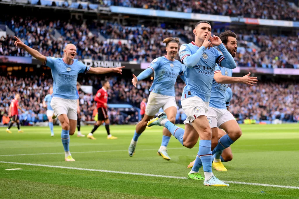 Manchester City celebrate 