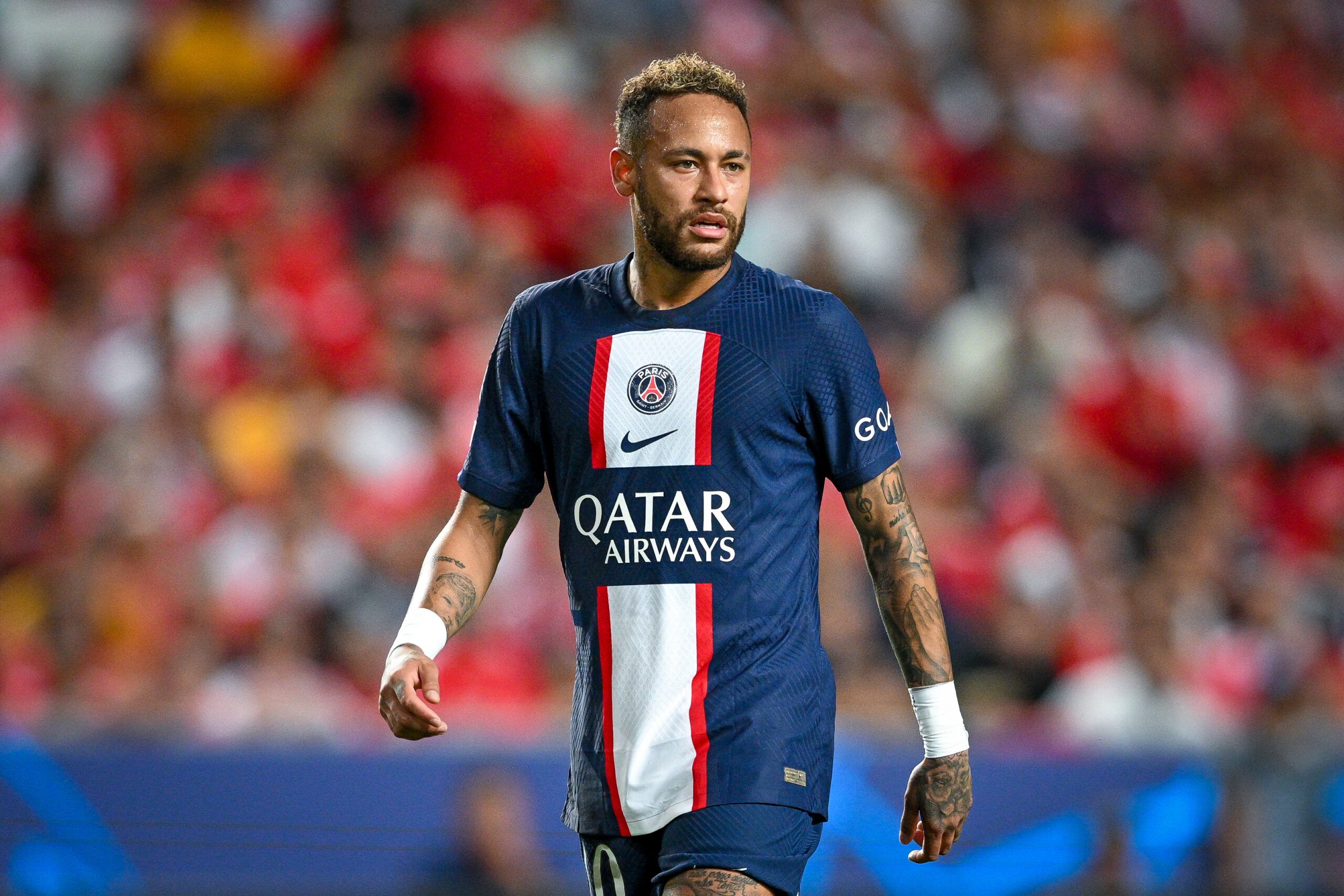 Neymar in action for PSG