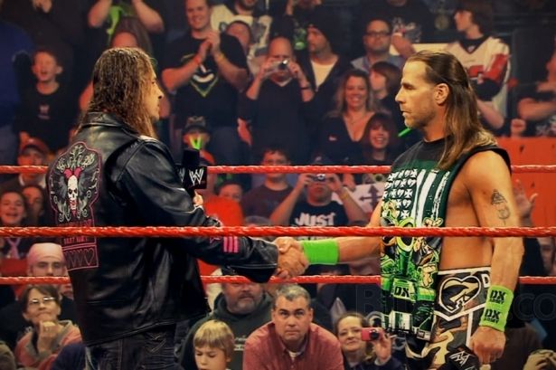 Bret Hart returned and embraced Shawn Michaels