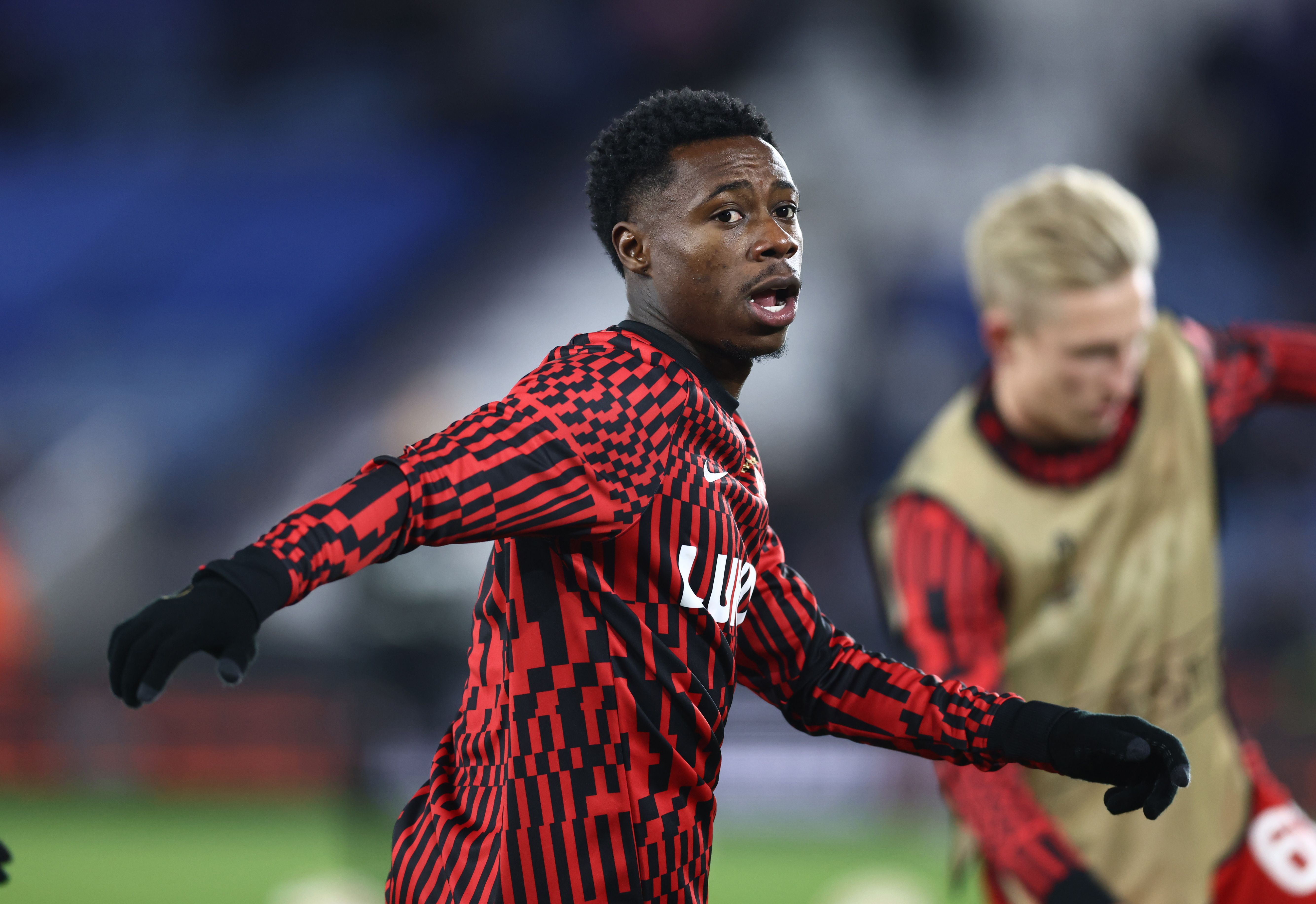 Quincy Promes in a Spartak Moscow warm up