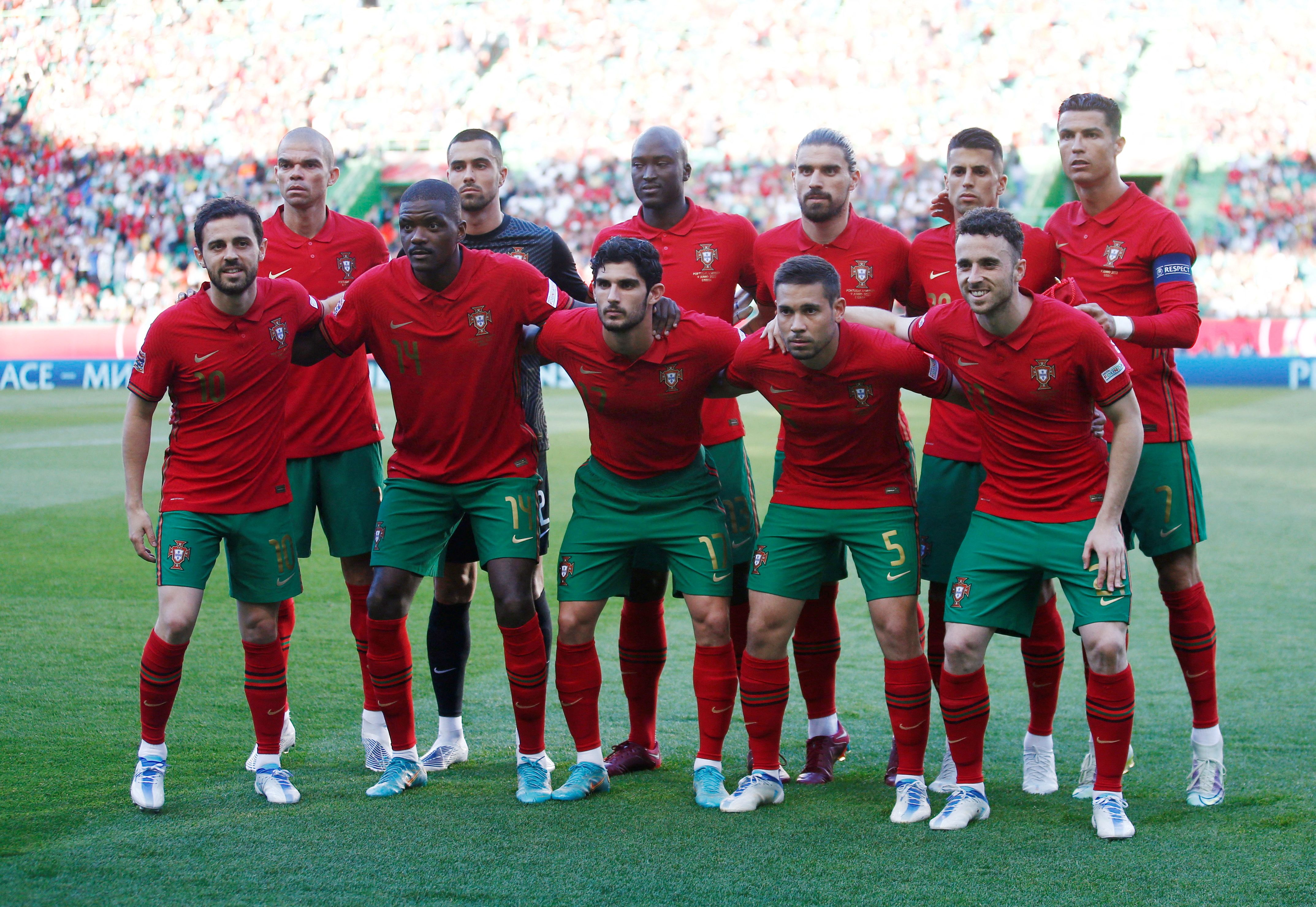 Portugal's World Cup squad Cristiano Ronaldo features in stacked team