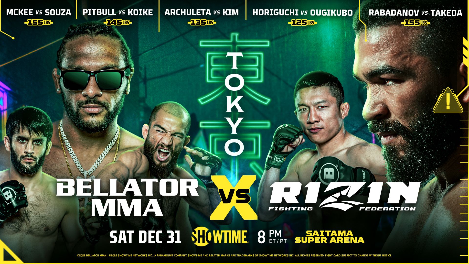 What Is The Fight Card For Bellator MMA Vs RIZIN?