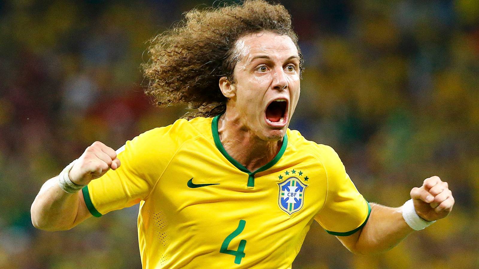 World Cup 2014: David Luiz's unstoppable free kick - Brazil 2-1 Colombia, image size:1600x900