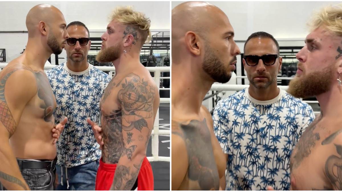Jake Paul & Andrew Tate share intense face-off as negotiations begin