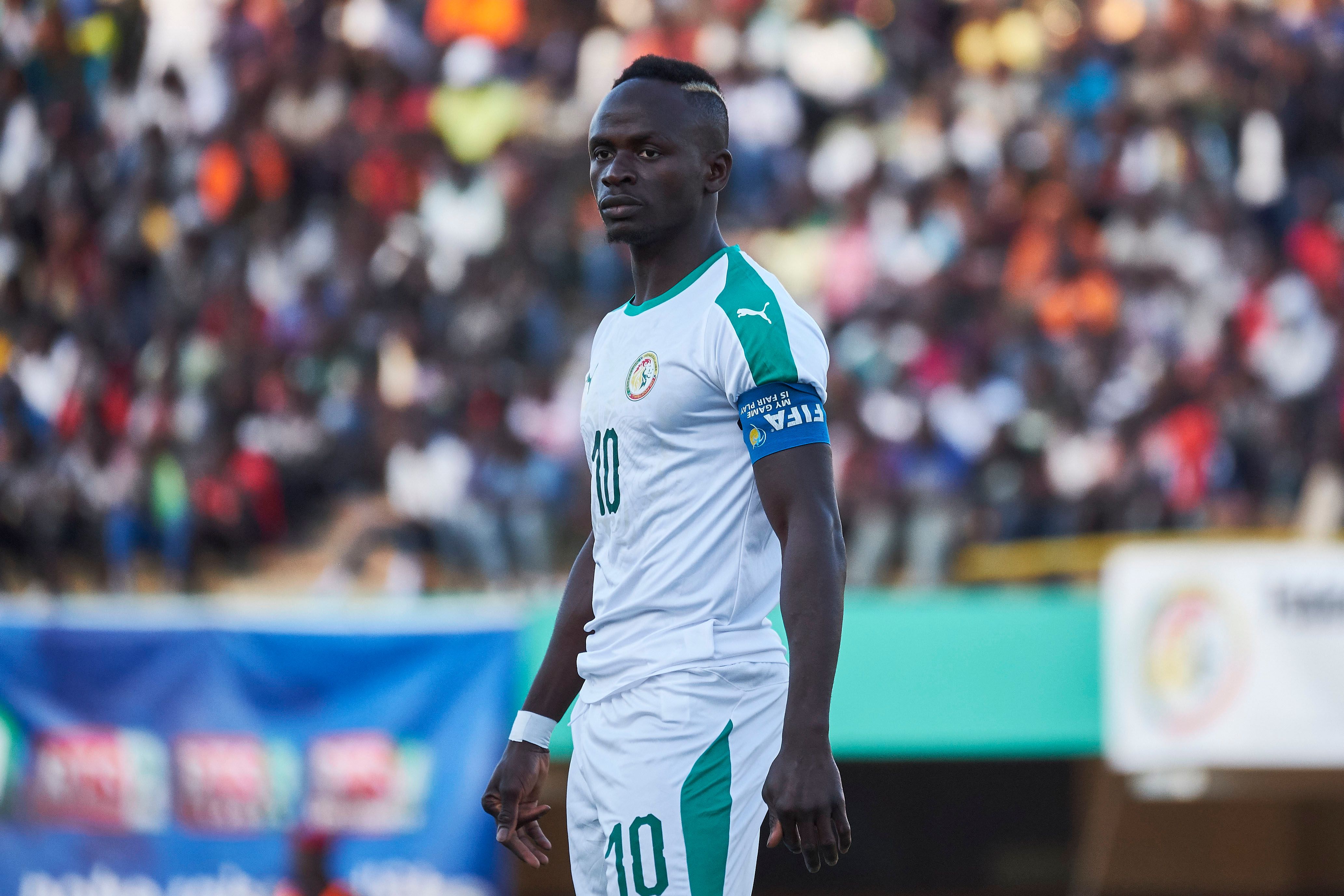 Sadio Mane looks on during a friendly match between Senegal and Mali 