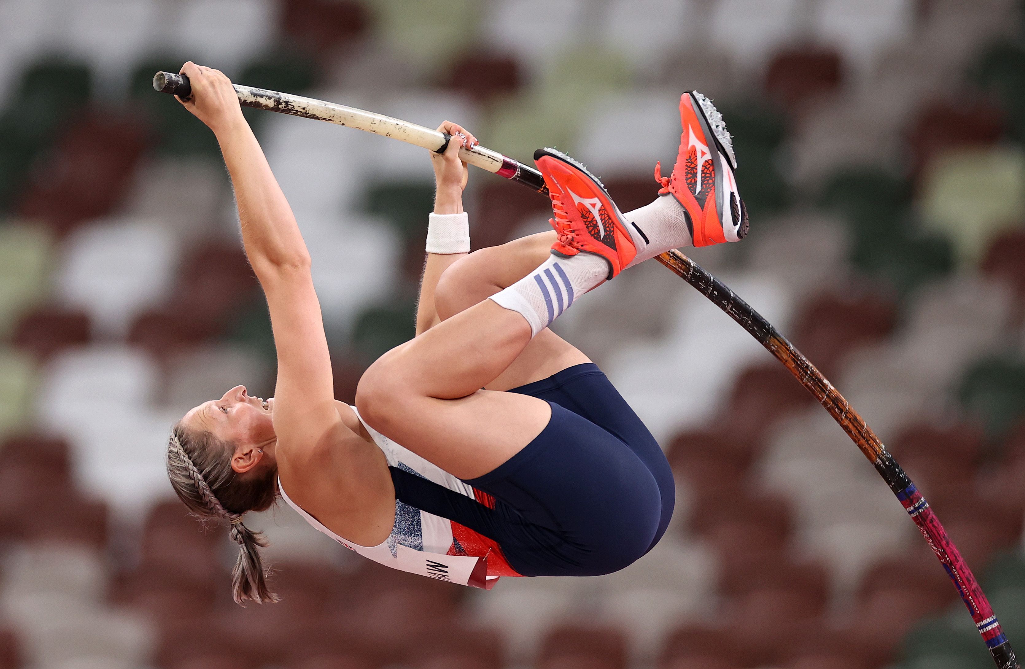 British javelin star Holly Bradshaw competing at the Olympic Games