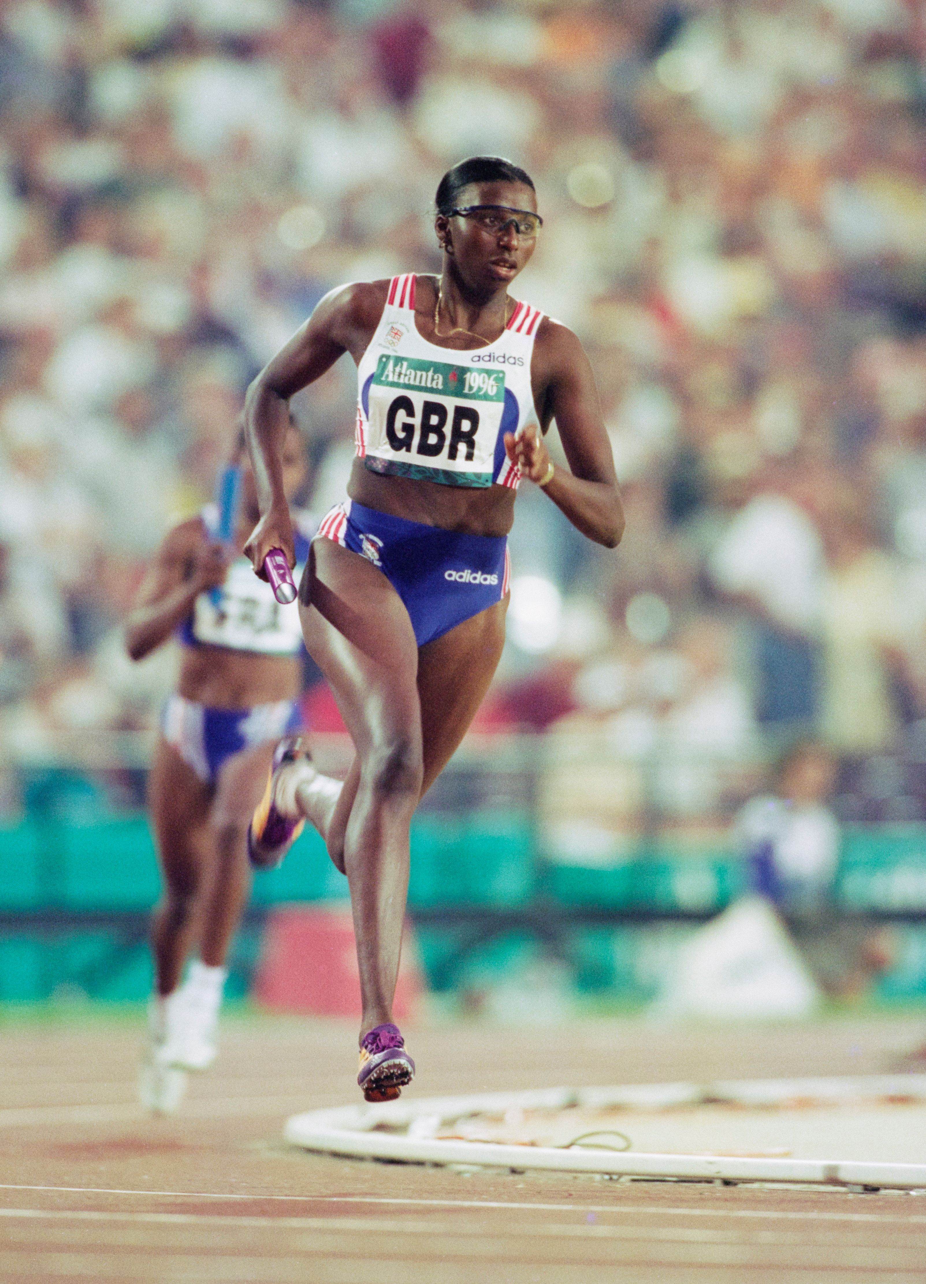 Donna Fraser of Great Britain at the Atlanta 1996 Olympic Games