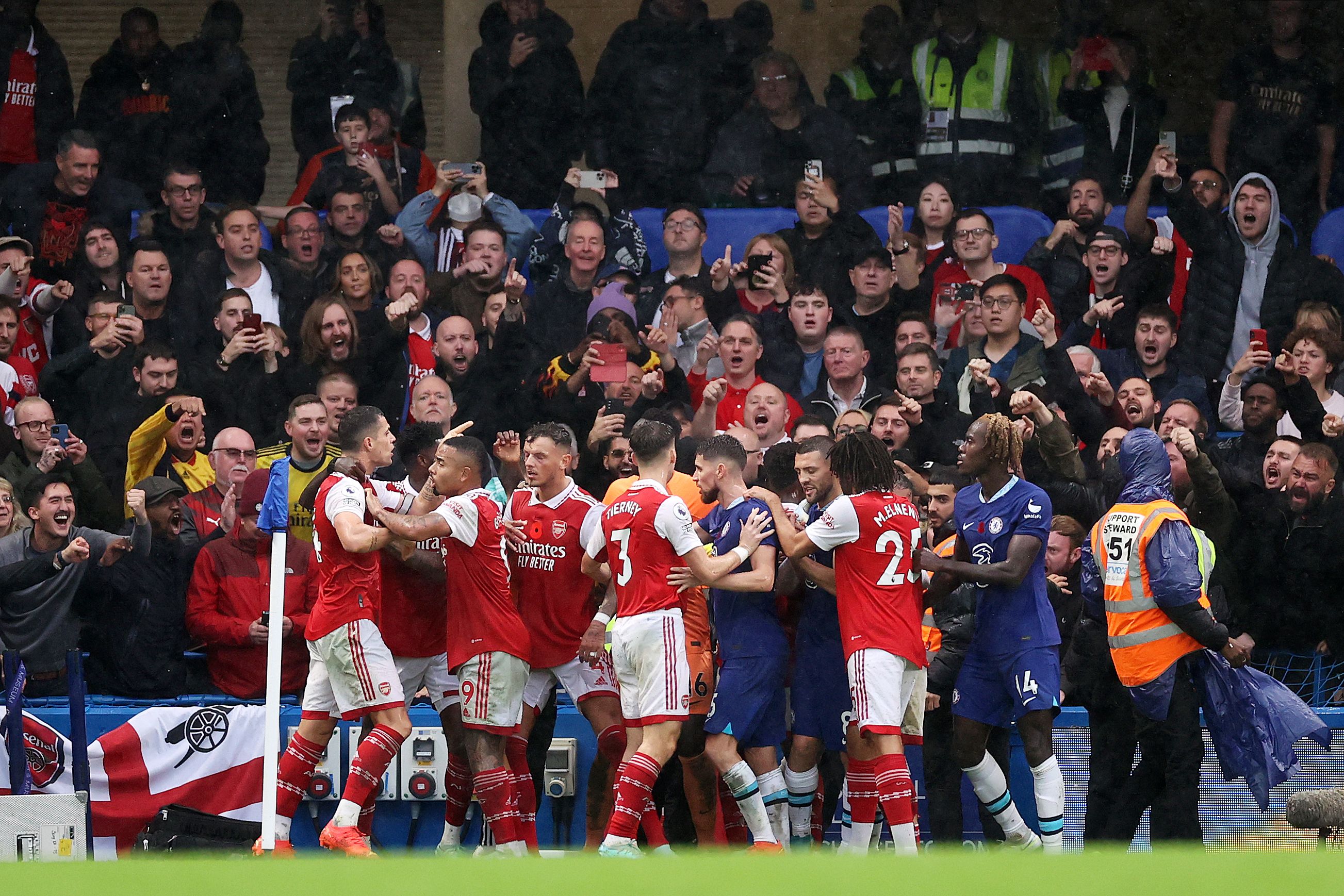 Arsenal Fan Goes Viral Sitting In The Chelsea End During Match