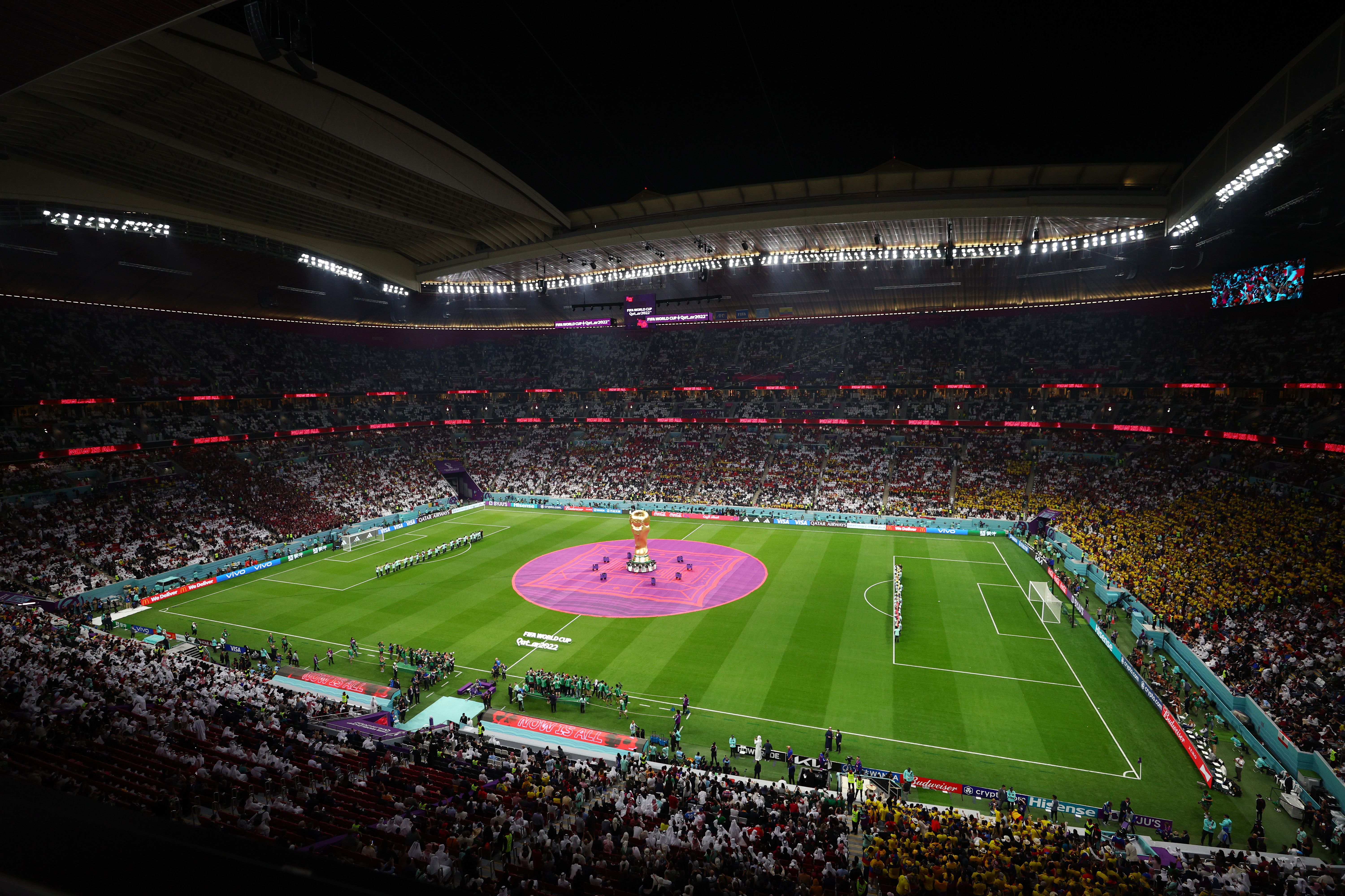 General view inside the stadium prior to the FIFA World Cup Qatar 2022