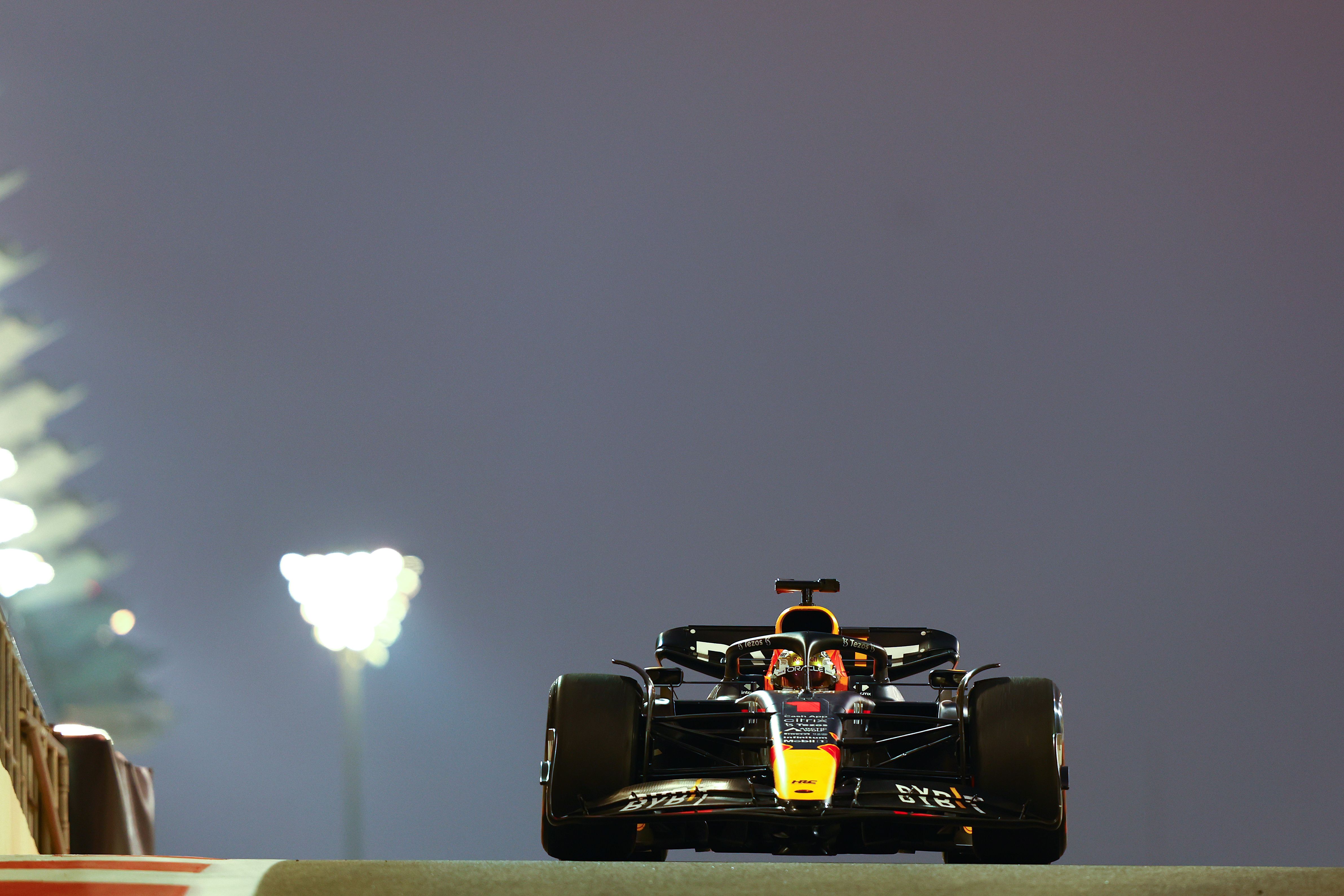 Max Verstappen driving in Abu Dhabi