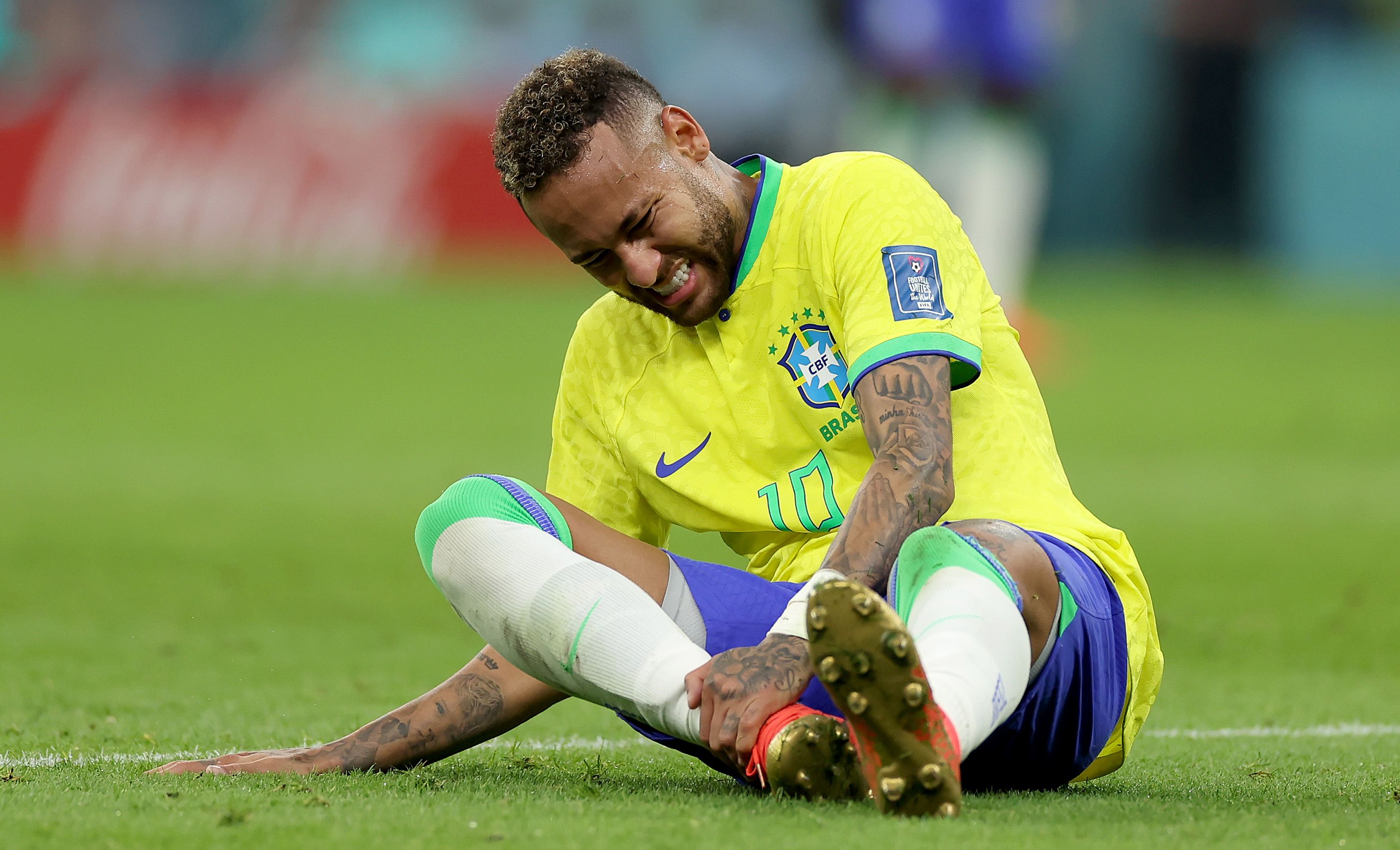 Neymar is battling to overcome an ankle injury