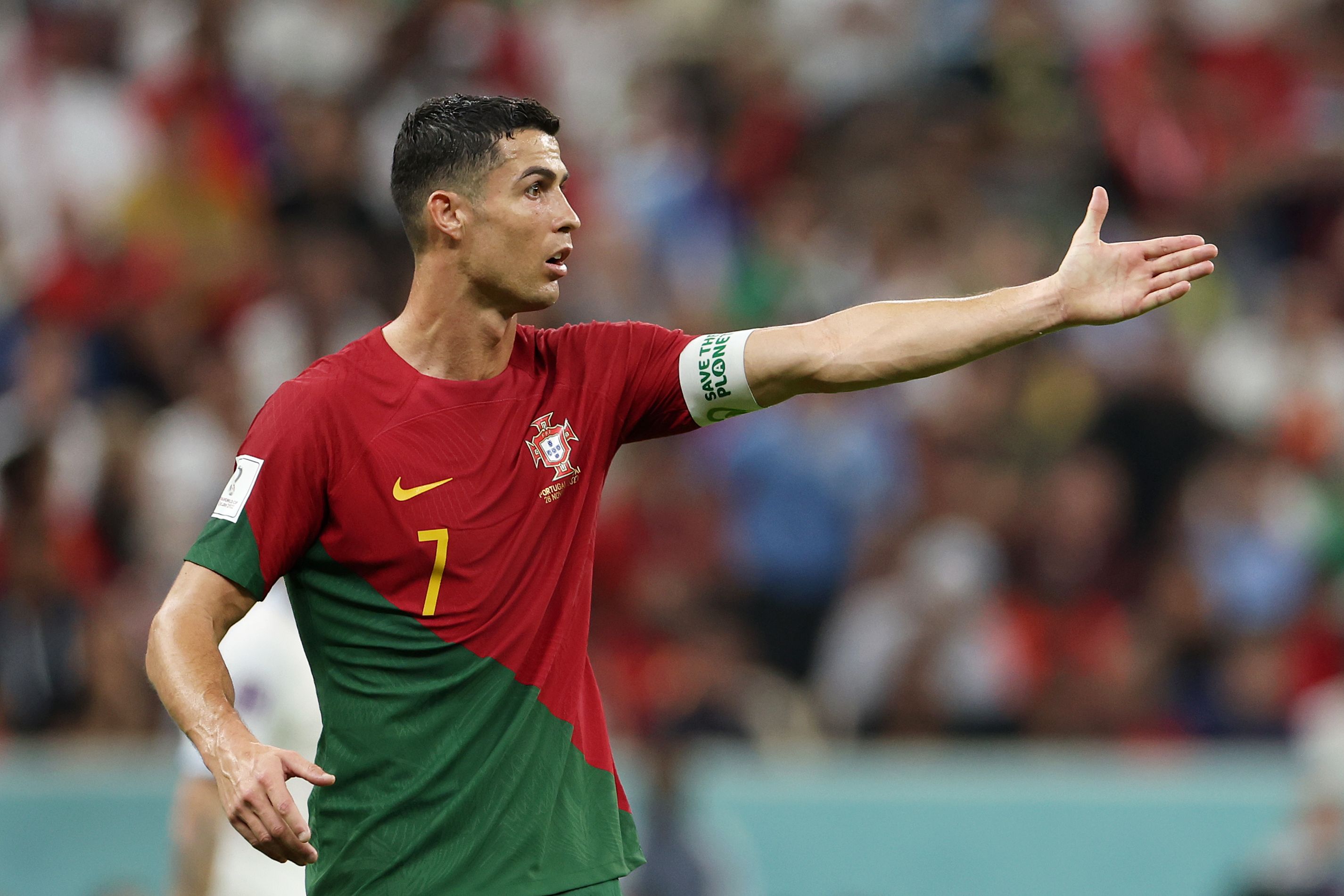 Portugal's Cristiano Ronaldo at the 2022 World Cup