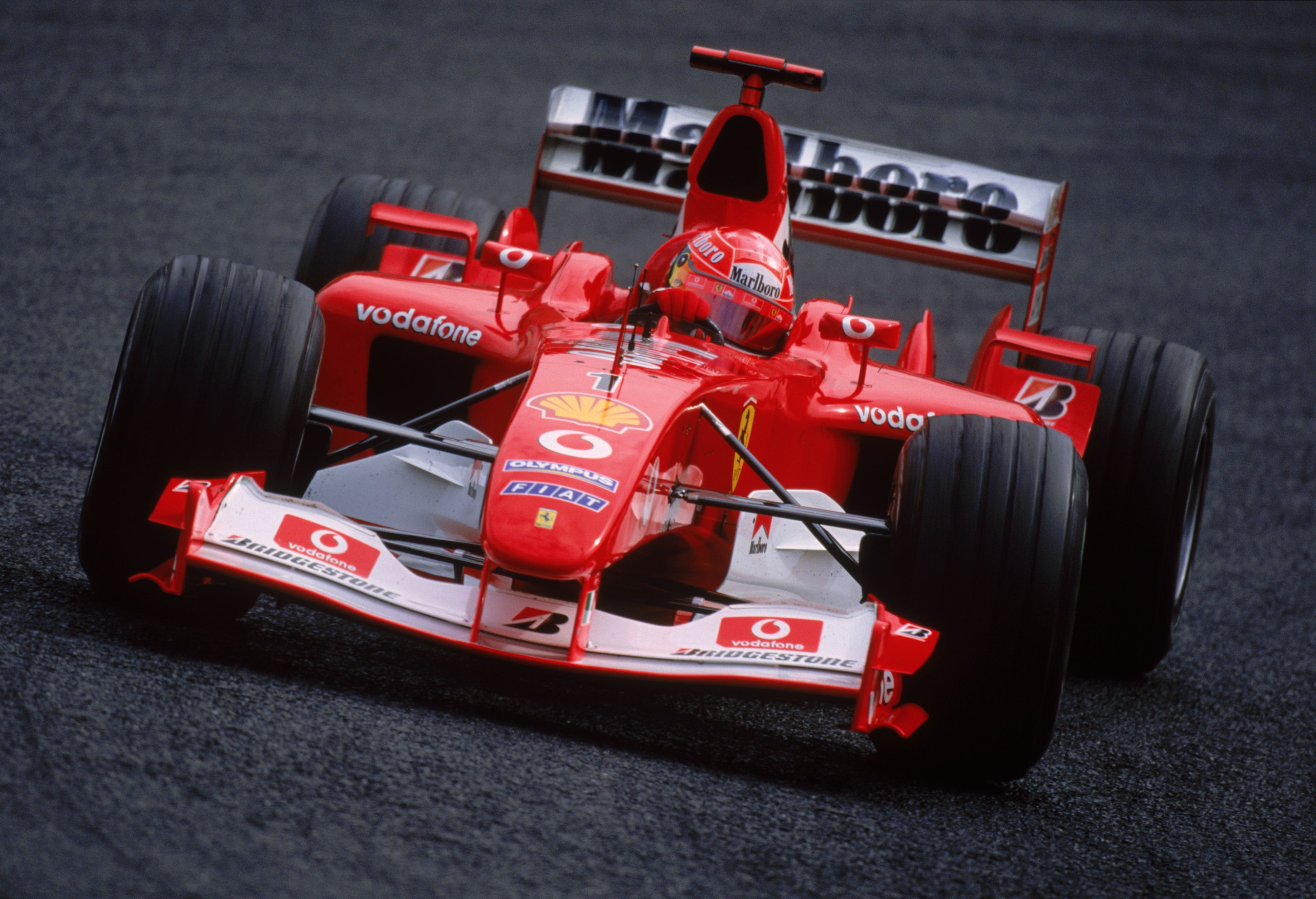 Michael Schumacher's 2003 Ferrari F1 car has been sold for a gigantic