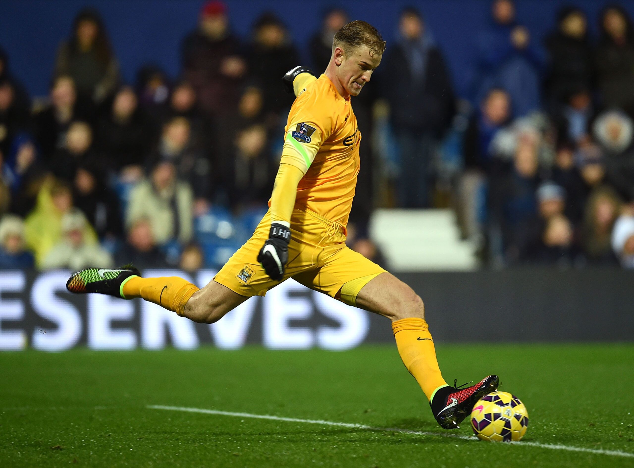 Joe Hart in action for Manchester City