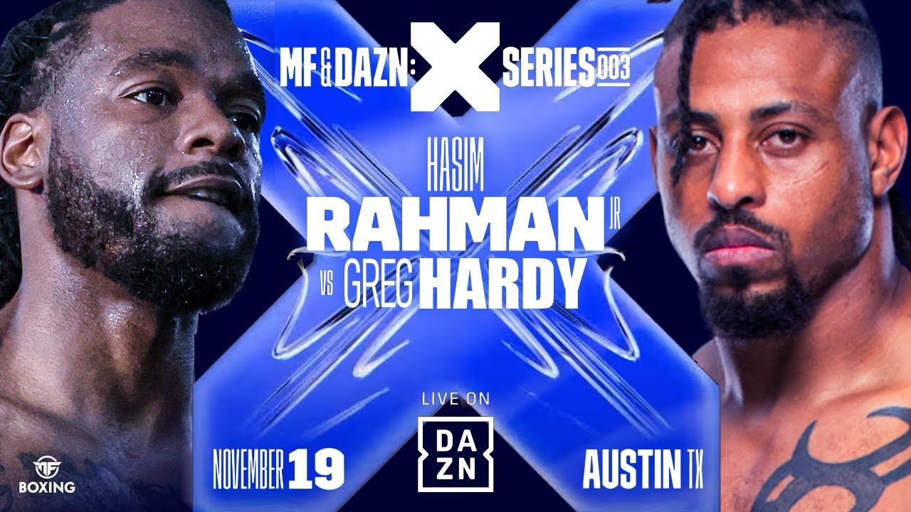 Hasim Rahman Jr vs Greg Hardy Misfits Boxing Poster