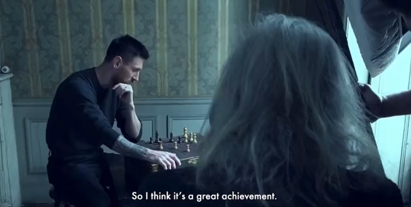 Ronaldo and Messi face-off in game of chess in Louis Vuitton's latest  campaign