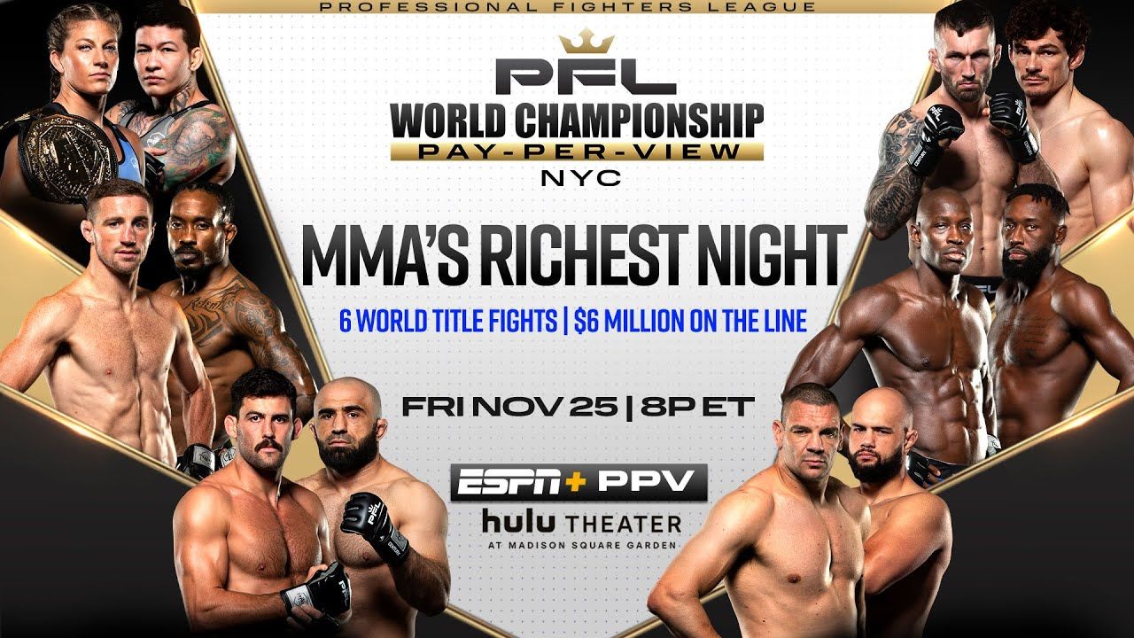 Official poster for PFL Finals 2022