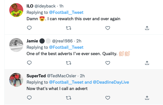 Fan reaction to Nike advert for 2022 World Cup