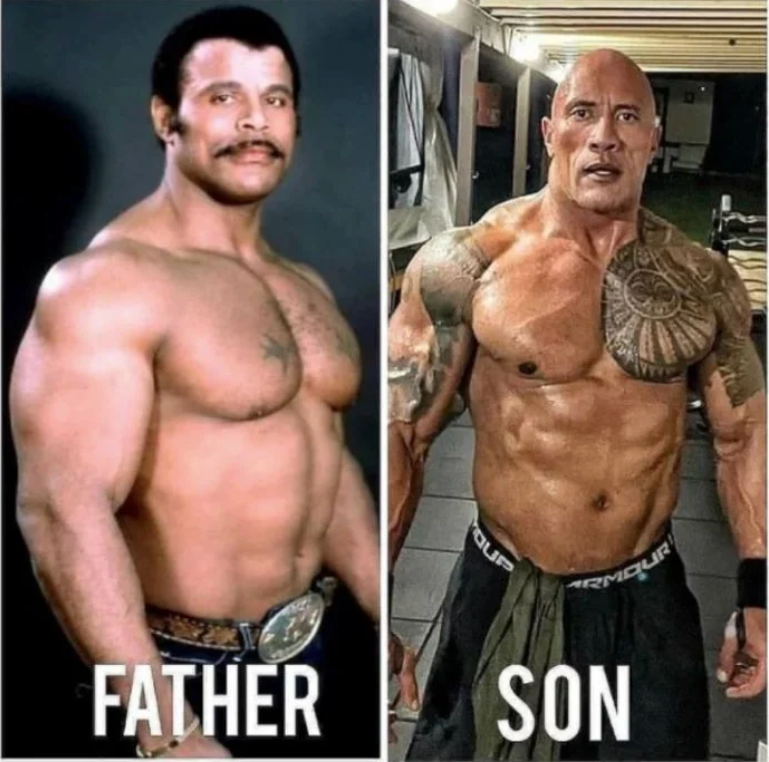 The Rock dad was absolutely huge