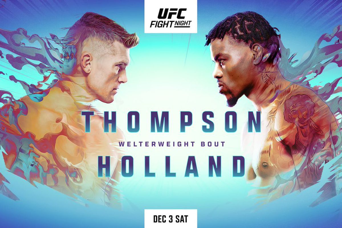 UFC Orlando 2022 Thompson vs Holland poster