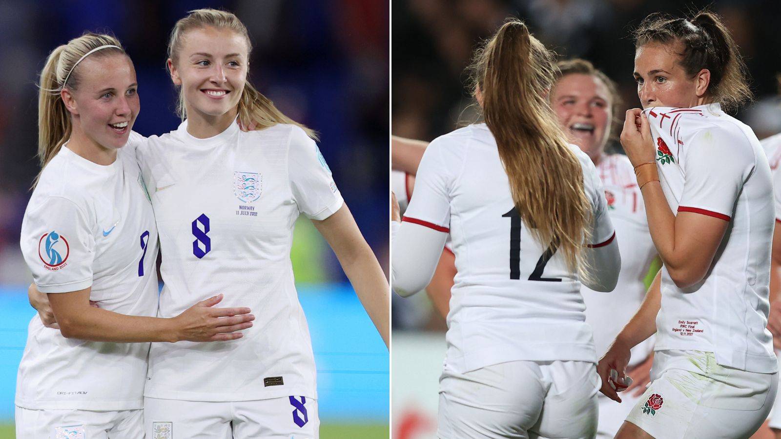 Leah Williamson & Beth Mead commend England after Rugby World Cup final ...