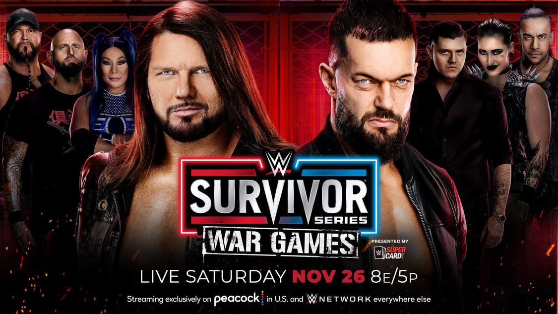 WWE Survivor Series 2022 WarGames AJ Styles vs Finn Balor Poster