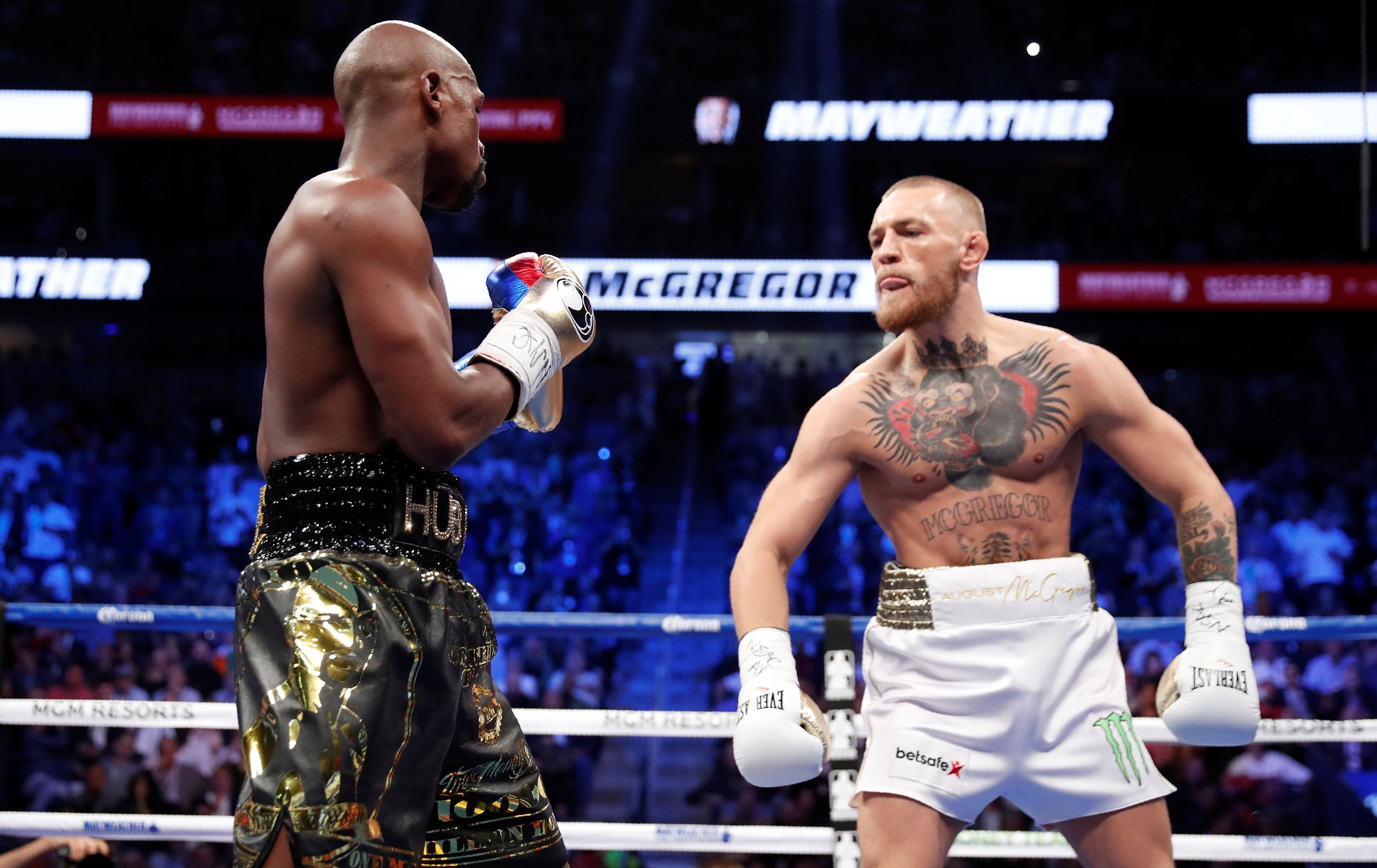 Conor McGregor and Floyd Mayweather locked horns with one another five years ago