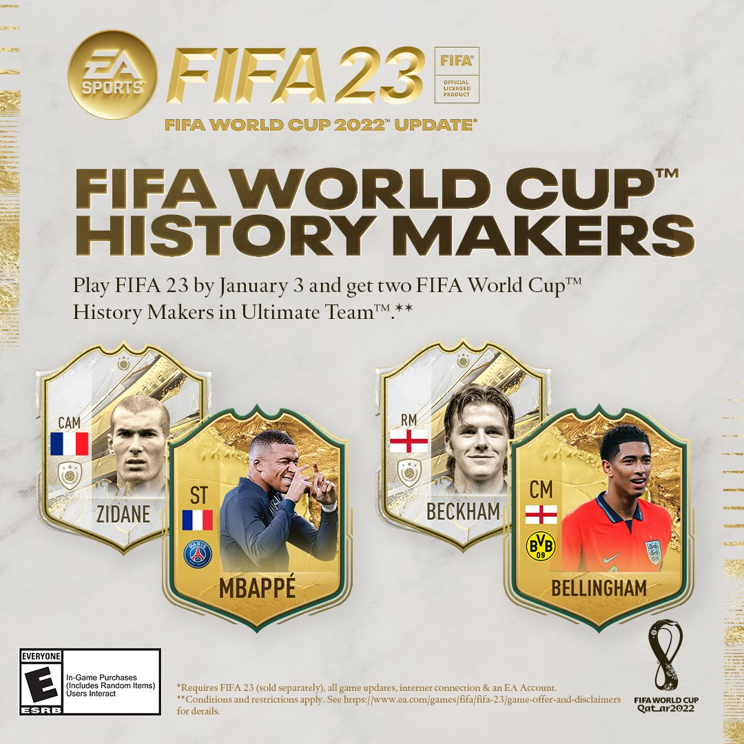 How to claim free FIFA 23 World Cup History Makers card: Upgrades