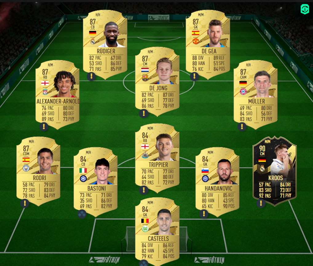 87-Rated Squad SBC Solution 