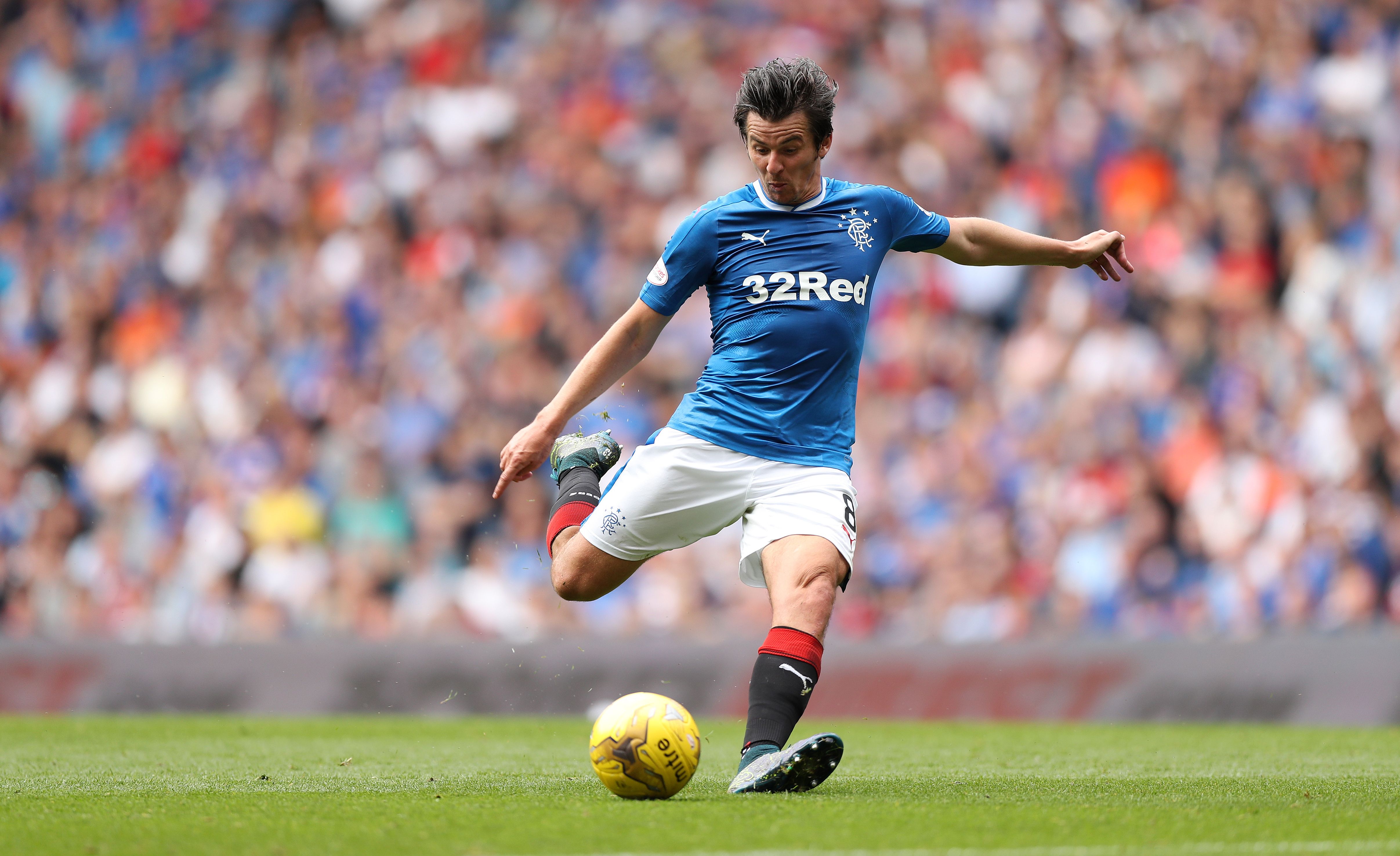 Joey Barton in action for Rangers