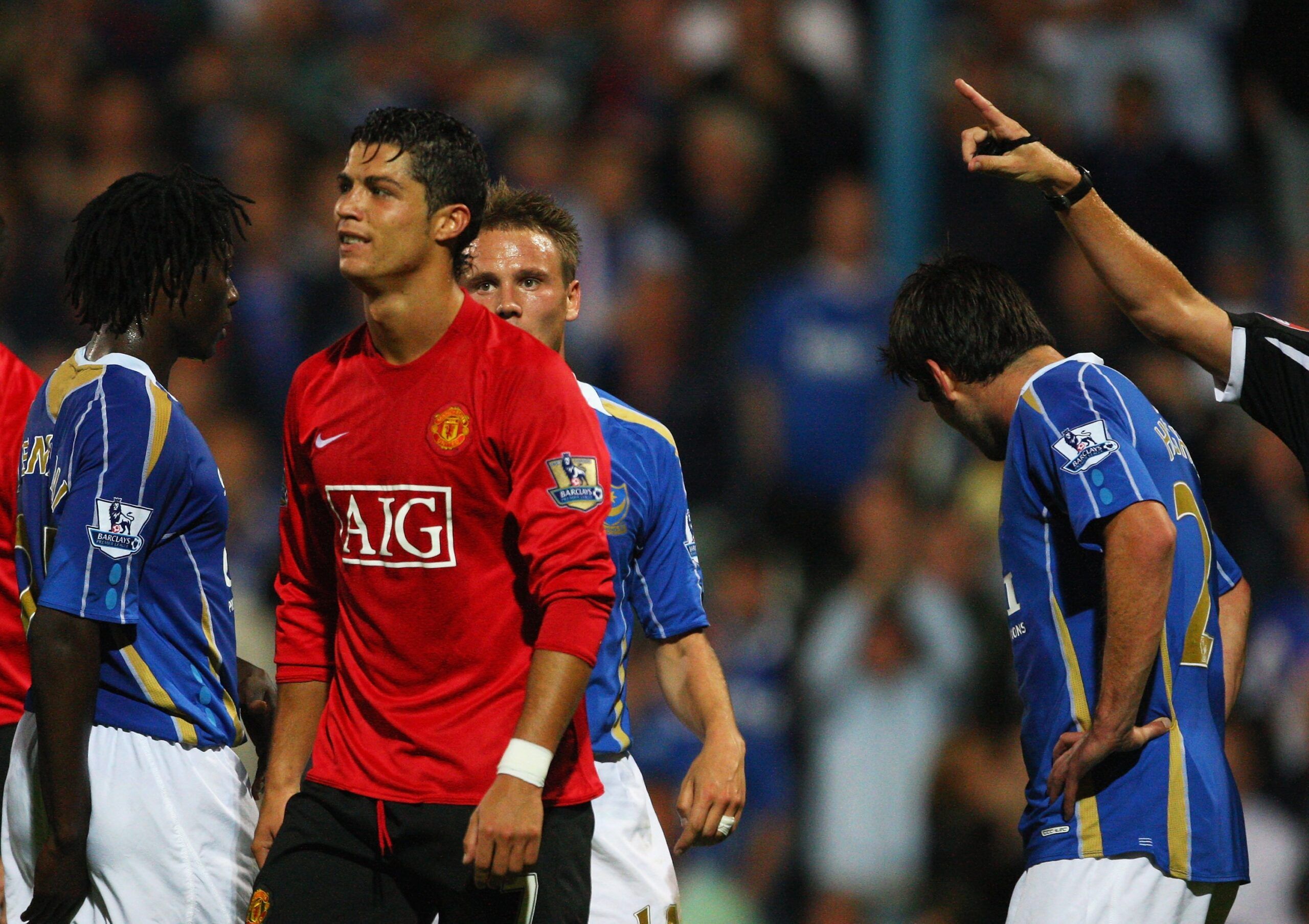 Ronaldo sent-off v Portsmouth 2007