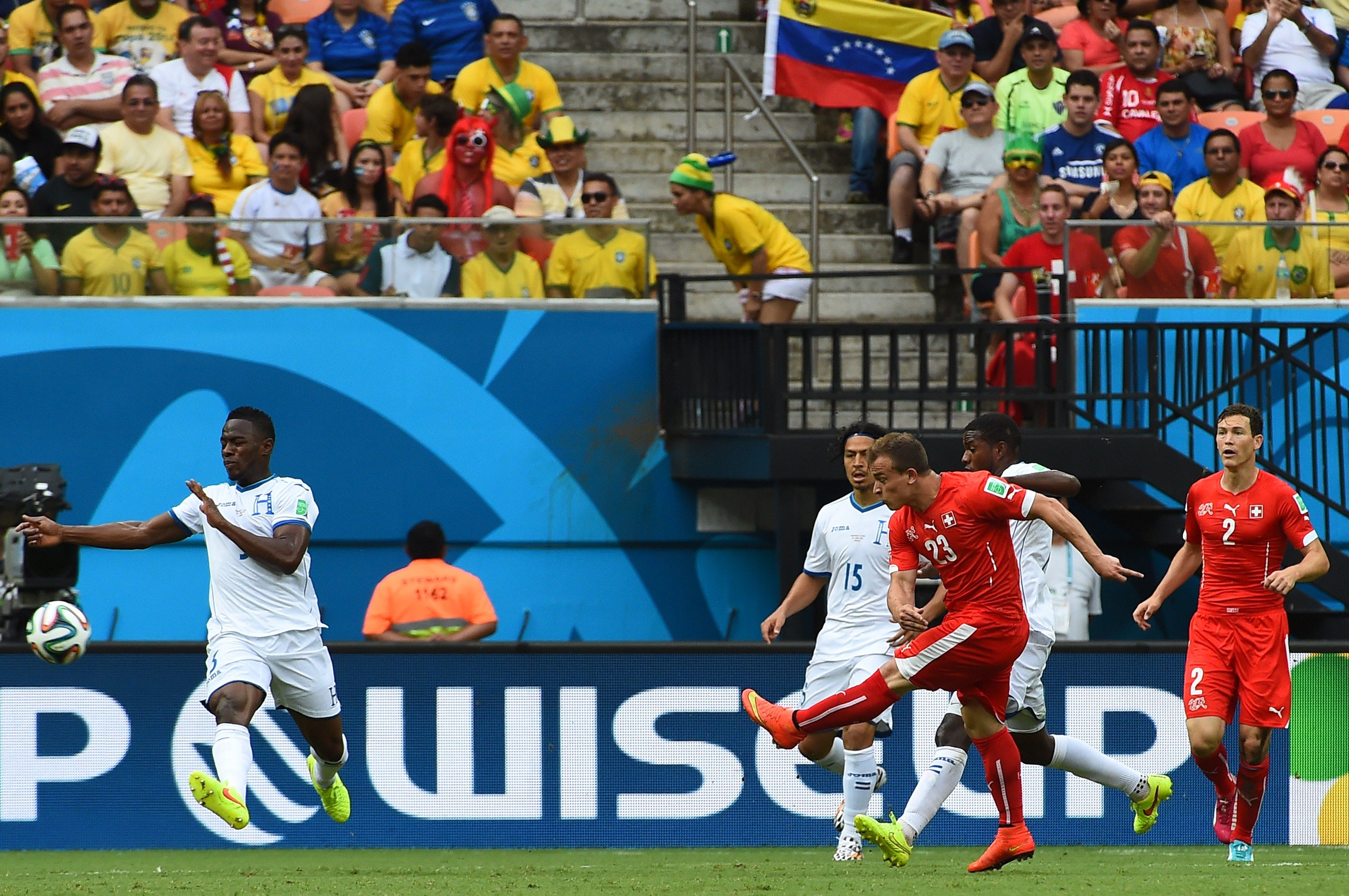 World Cup 2014: Xherdan Shaqiri's Thunderbolt In Honduras 0-3 Switzerland