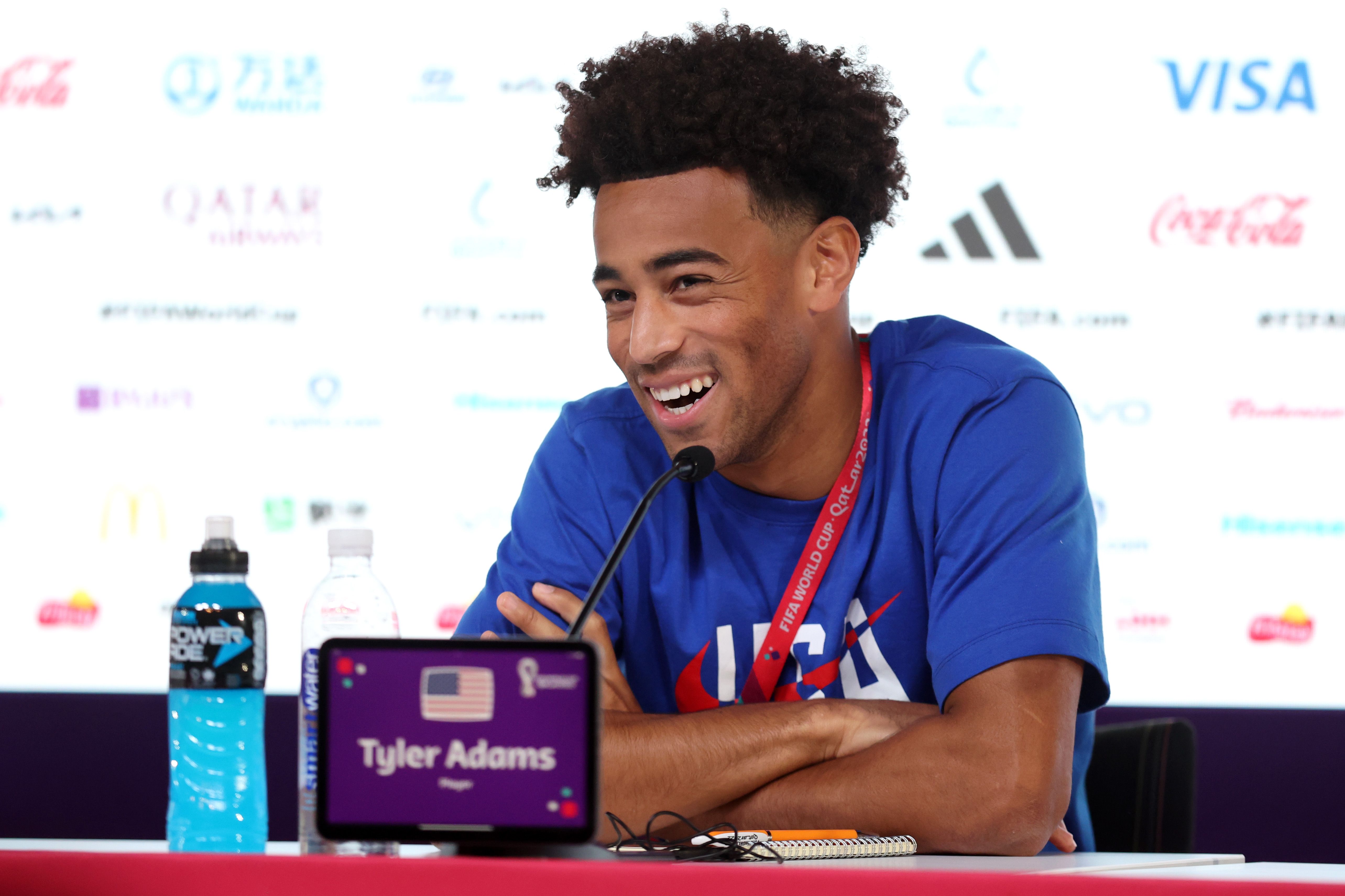 Tyler Adams in USA World Cup press conference