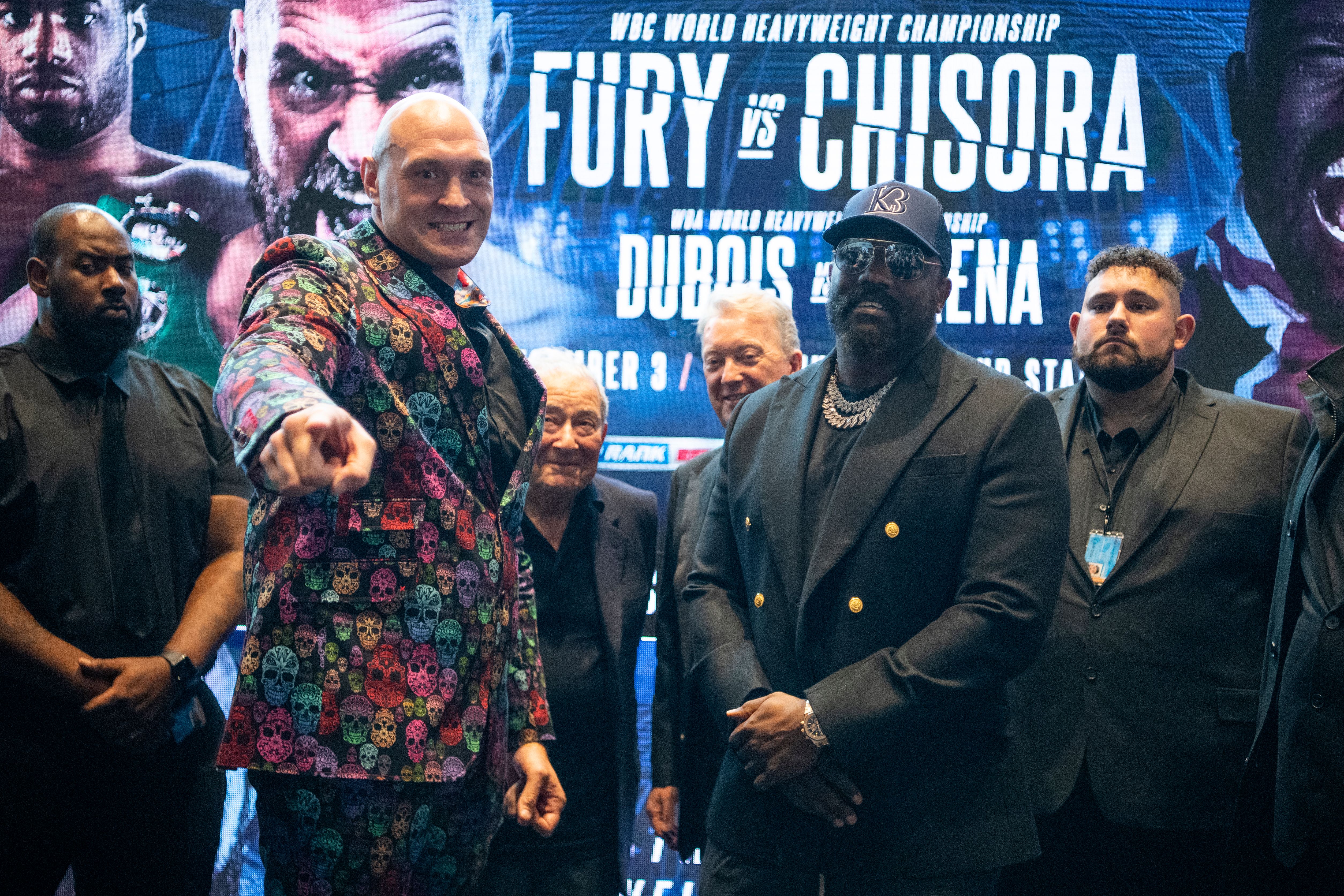 Tyson Fury and Derek Chisora will face off in a trilogy fight on December 3 at Tottenham Hotspur Stadium