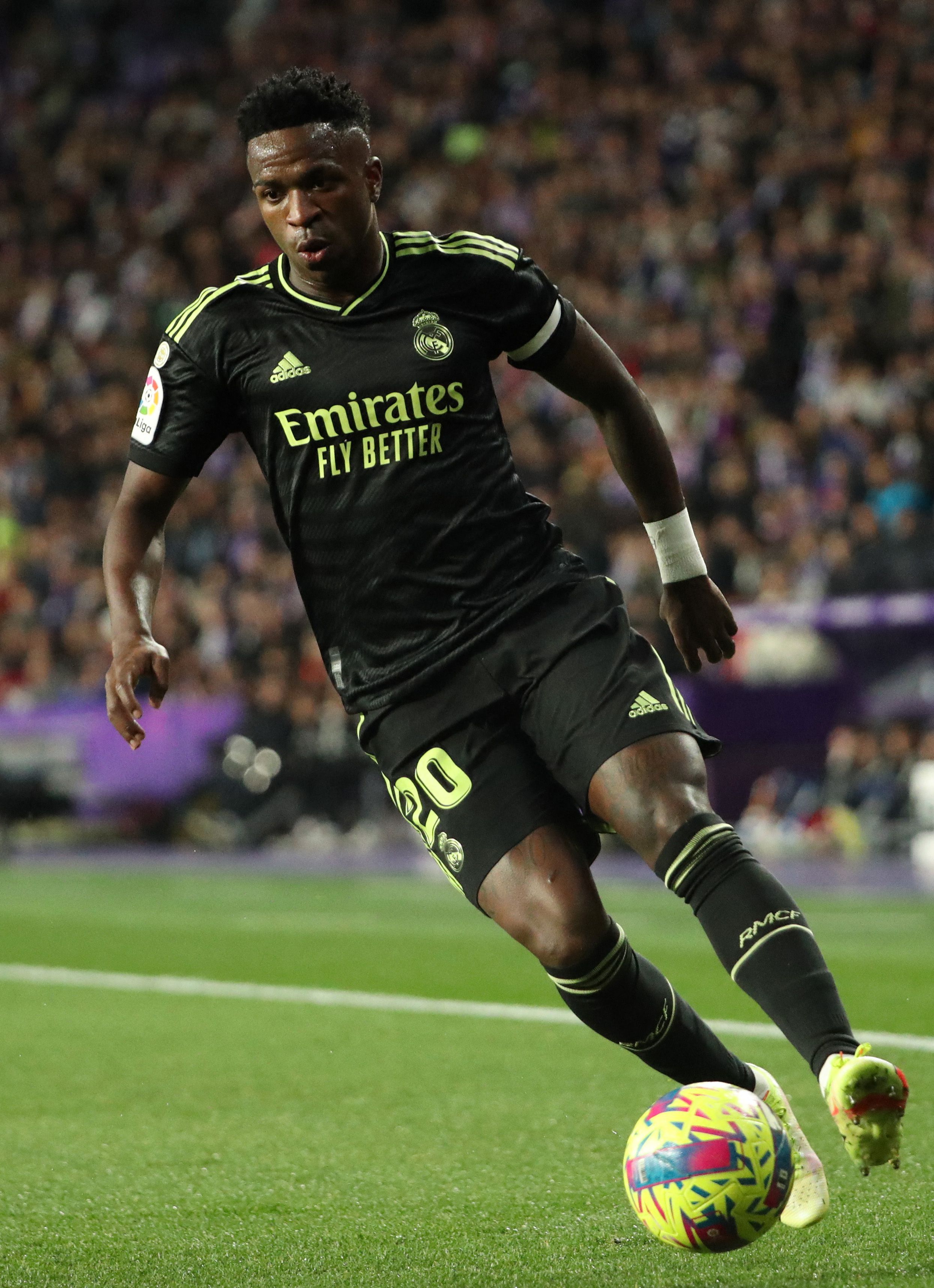 Vinicius Jr in action for Real Madrid vs Valladolid