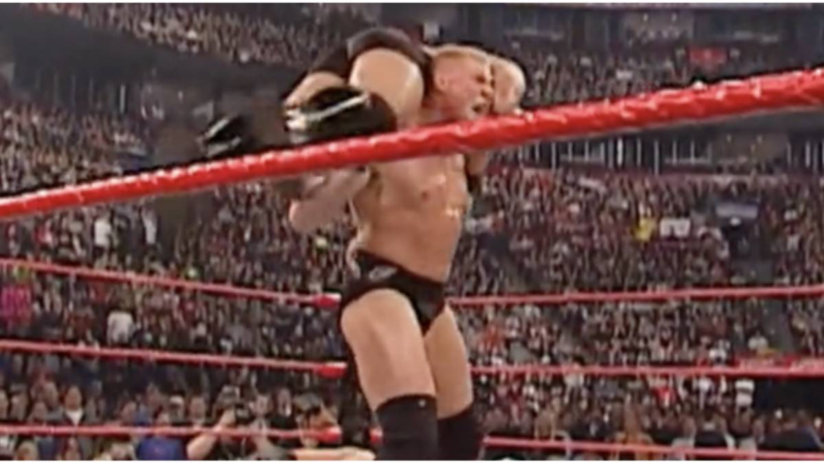 WWE: Brock Lesnar's first F5 on TV was a thing of beauty
