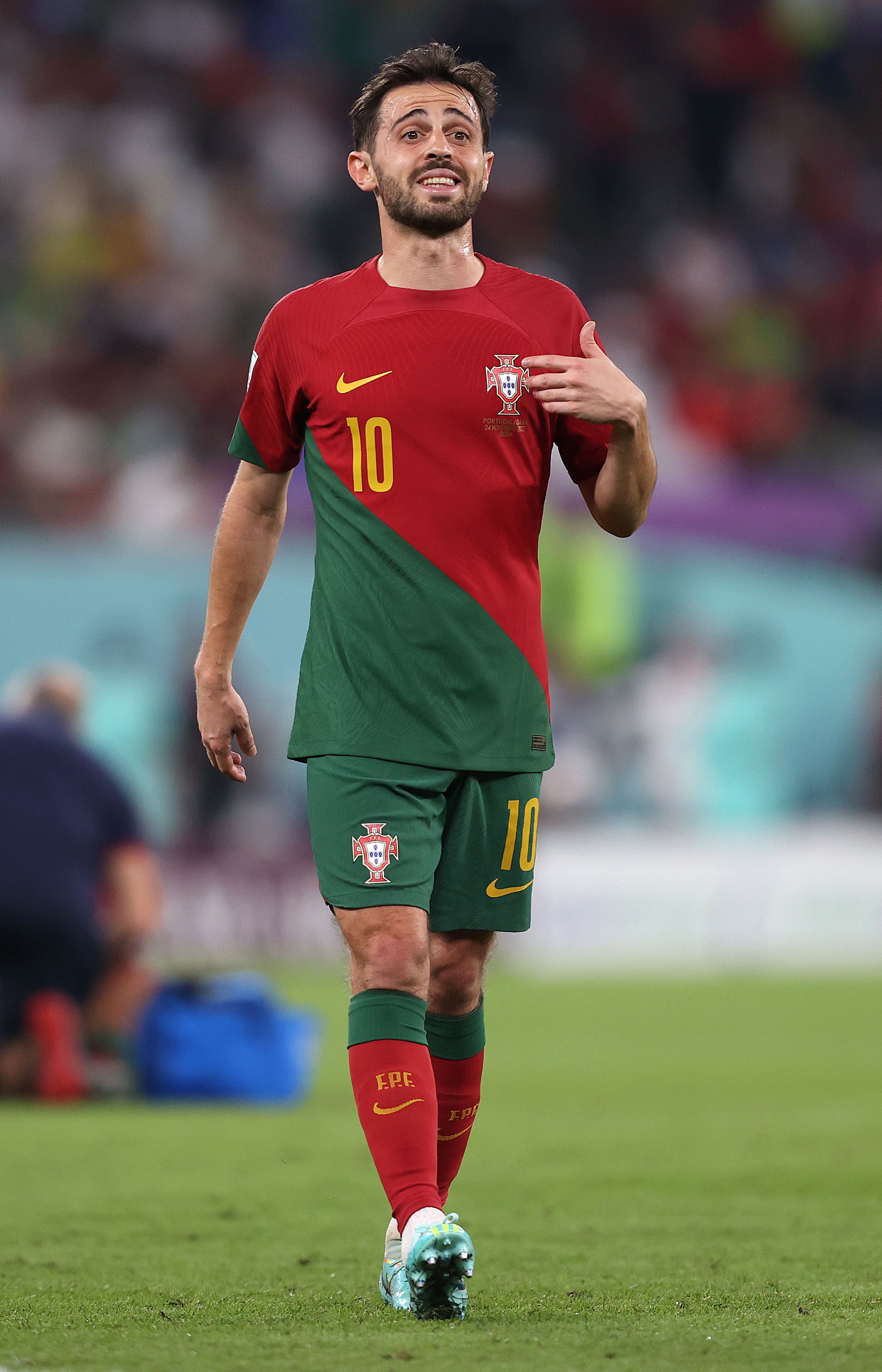 Bernardo Silva in action for Portugal