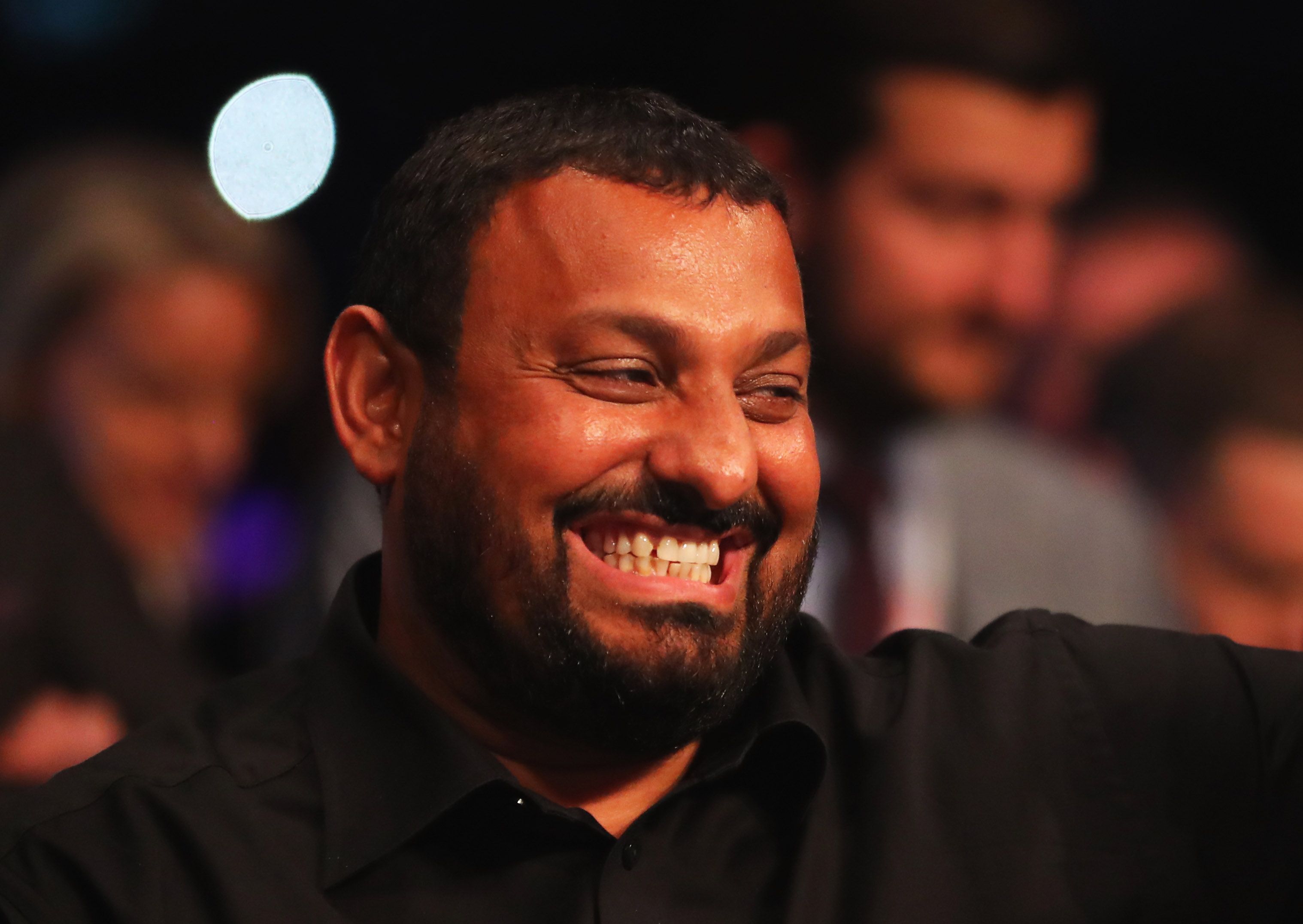 Prince Naseem at a Boxing event