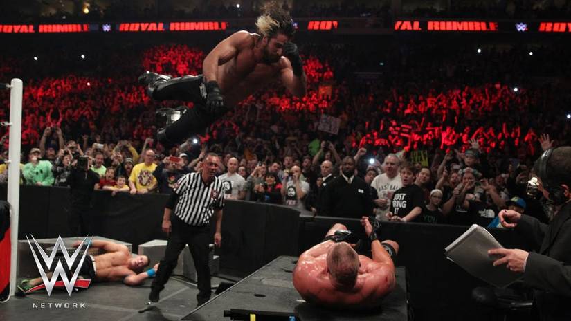 WWE: Rollins, Cena and Lesnar's incredible sequence at the 2015 Royal ...