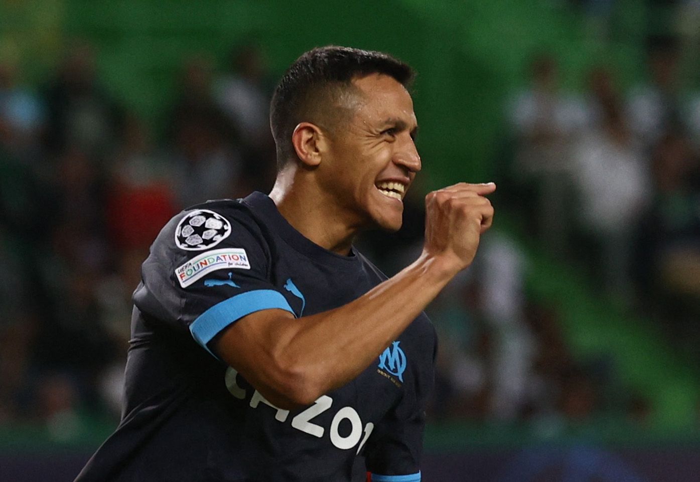 Alexis Sanchez playing for Marseille