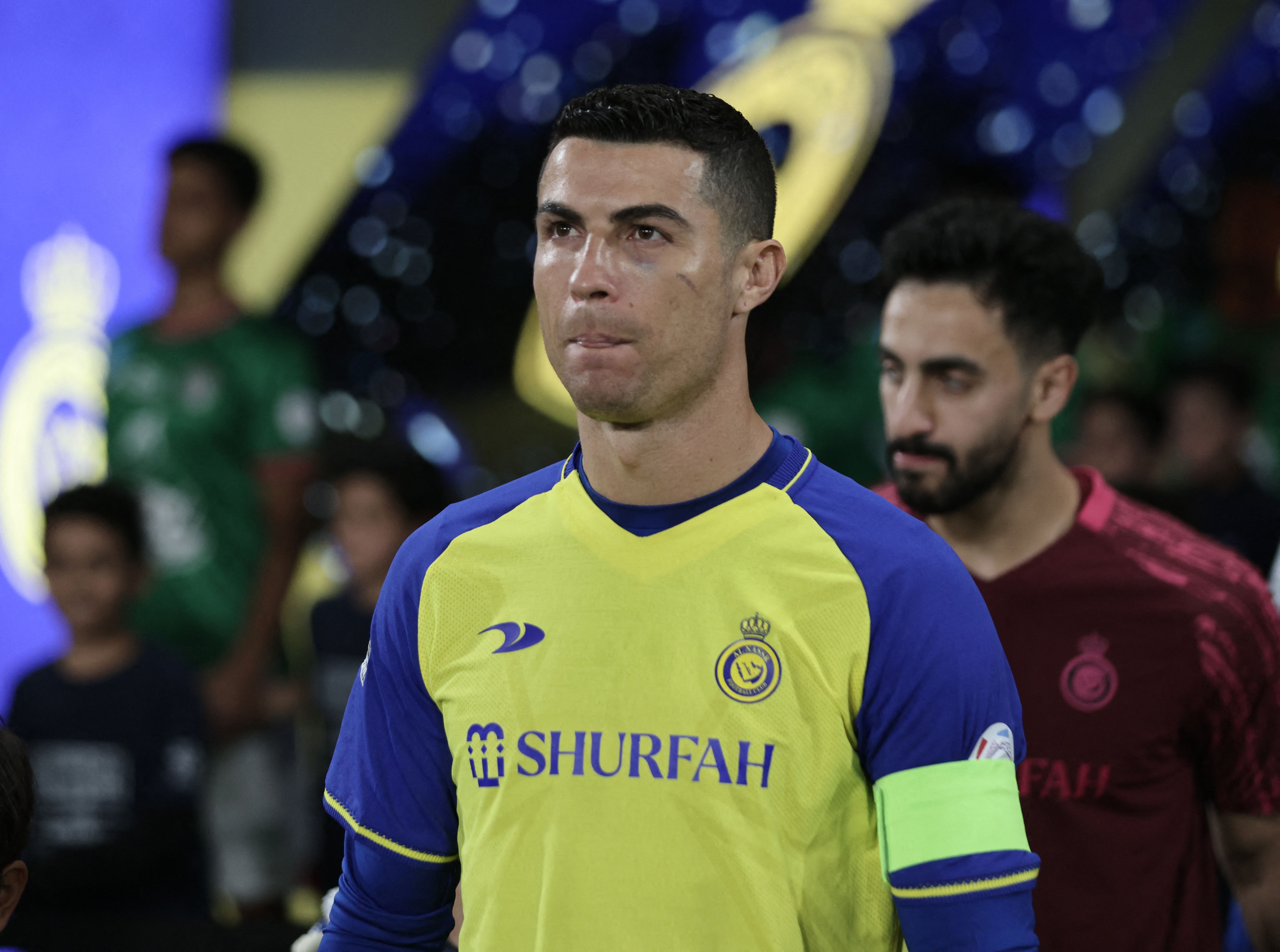 Ronaldo making his Al-Nassr debut.