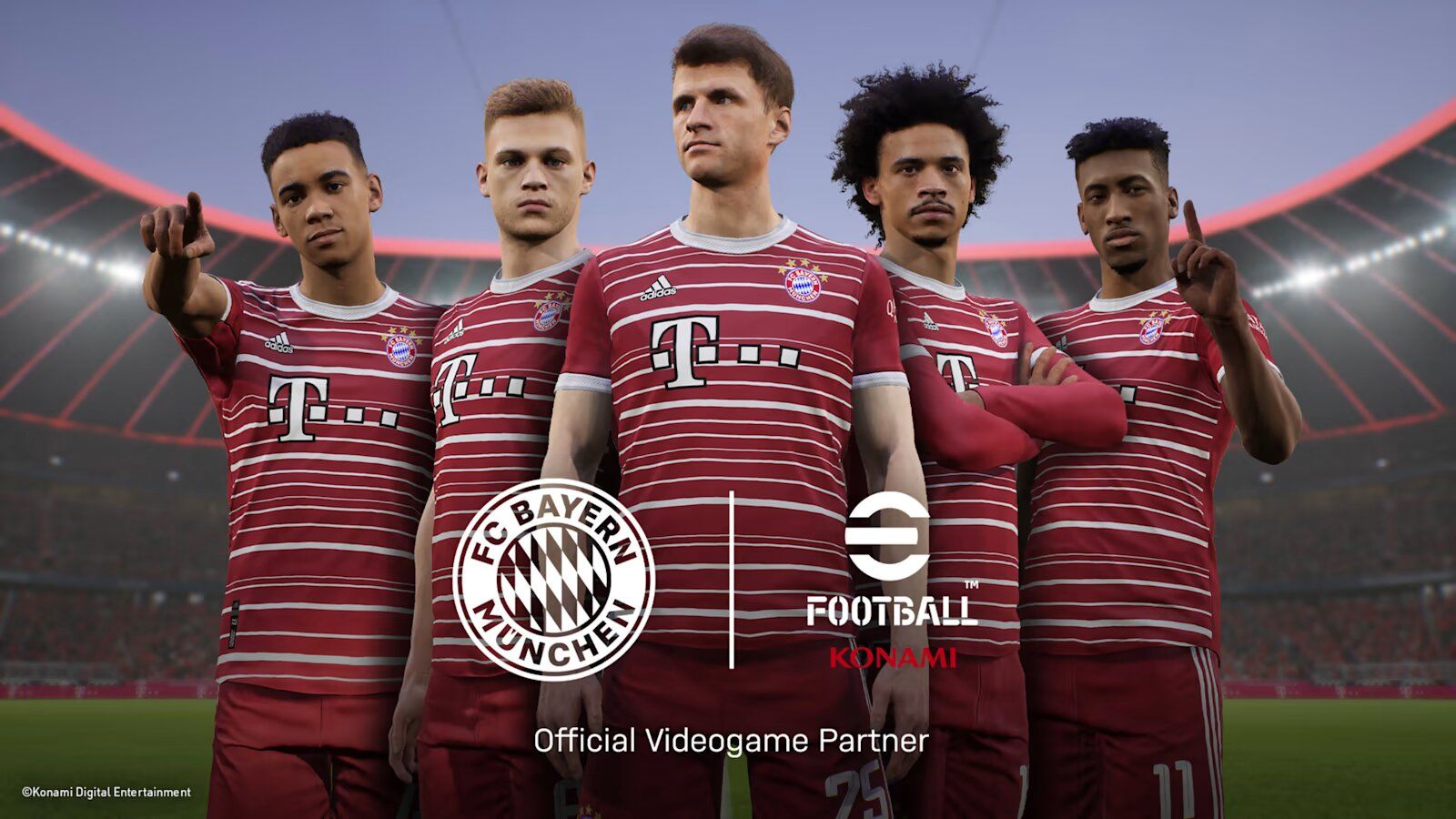 eFootball gmeplay footage showing Bayern Munich