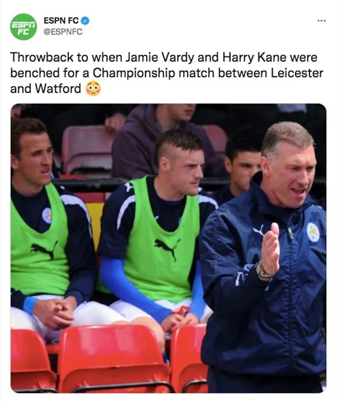 Harry Kane and Jamie Vardy for Leicester