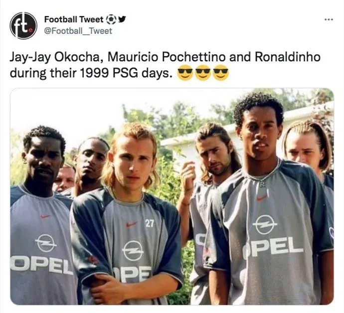 Poch and Ronaldinho for PSG