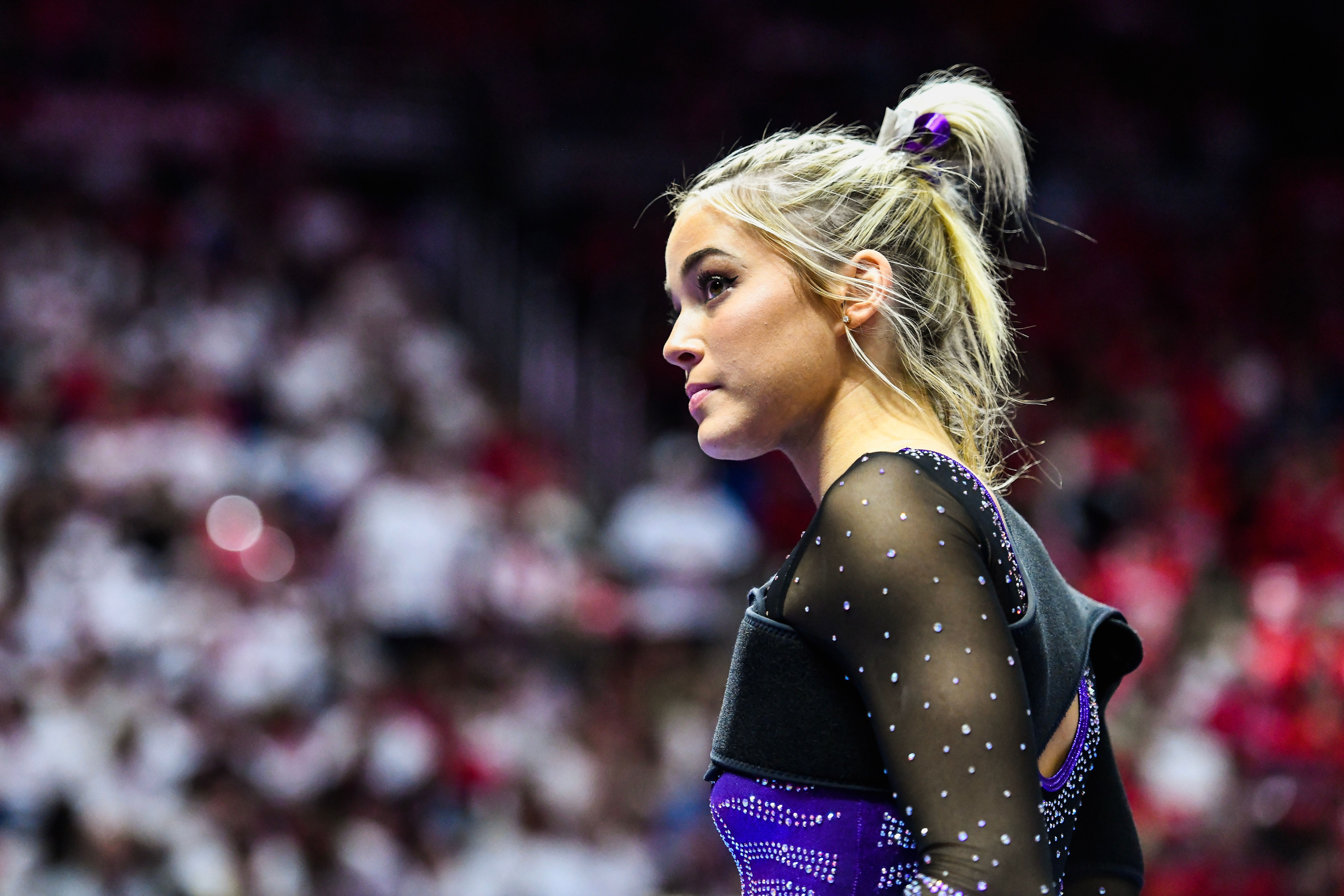 Olivia Dunne: TikTok star asks fans for respect after chaos at gymnastics  meet