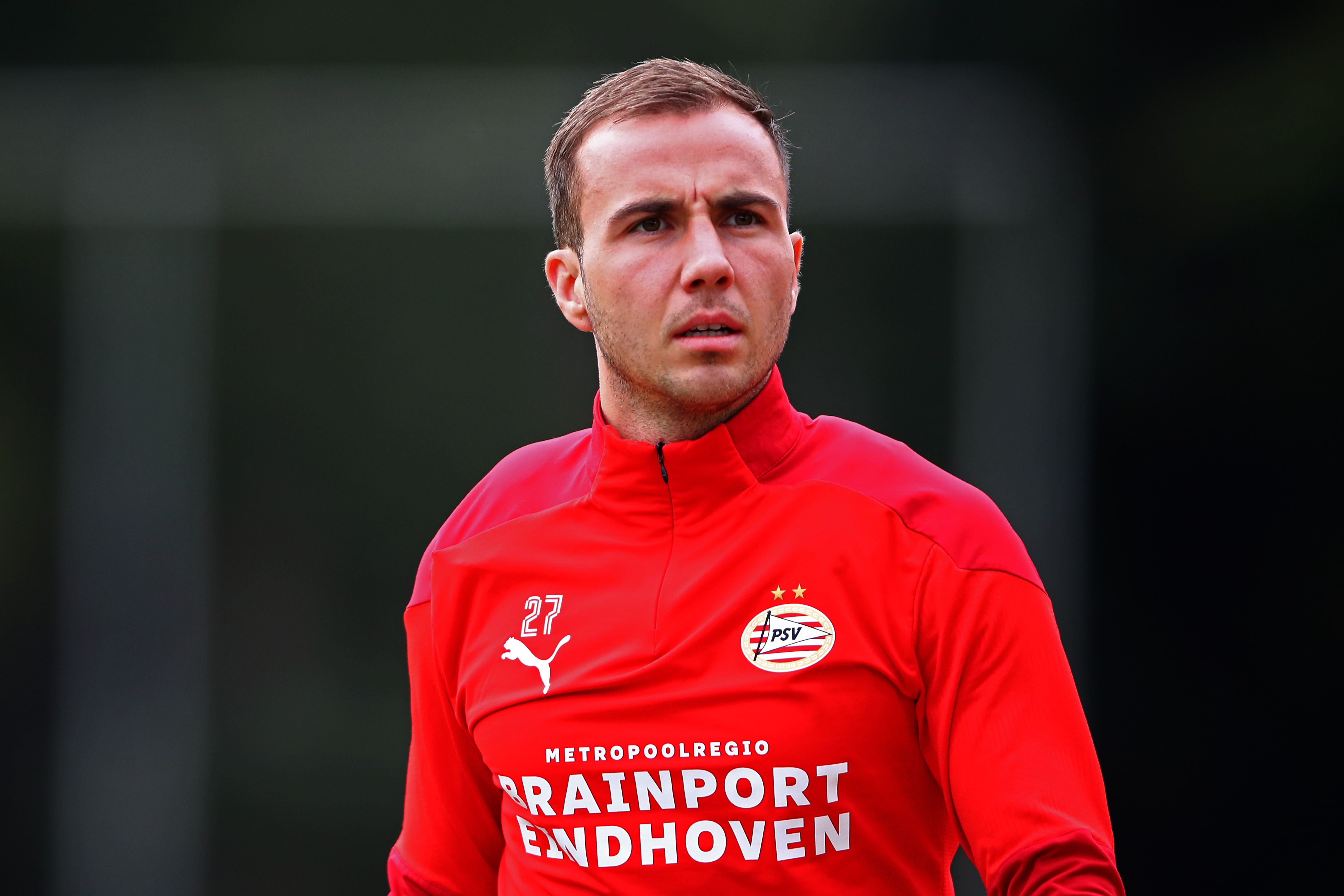 Gotze training with PSV in 2020.