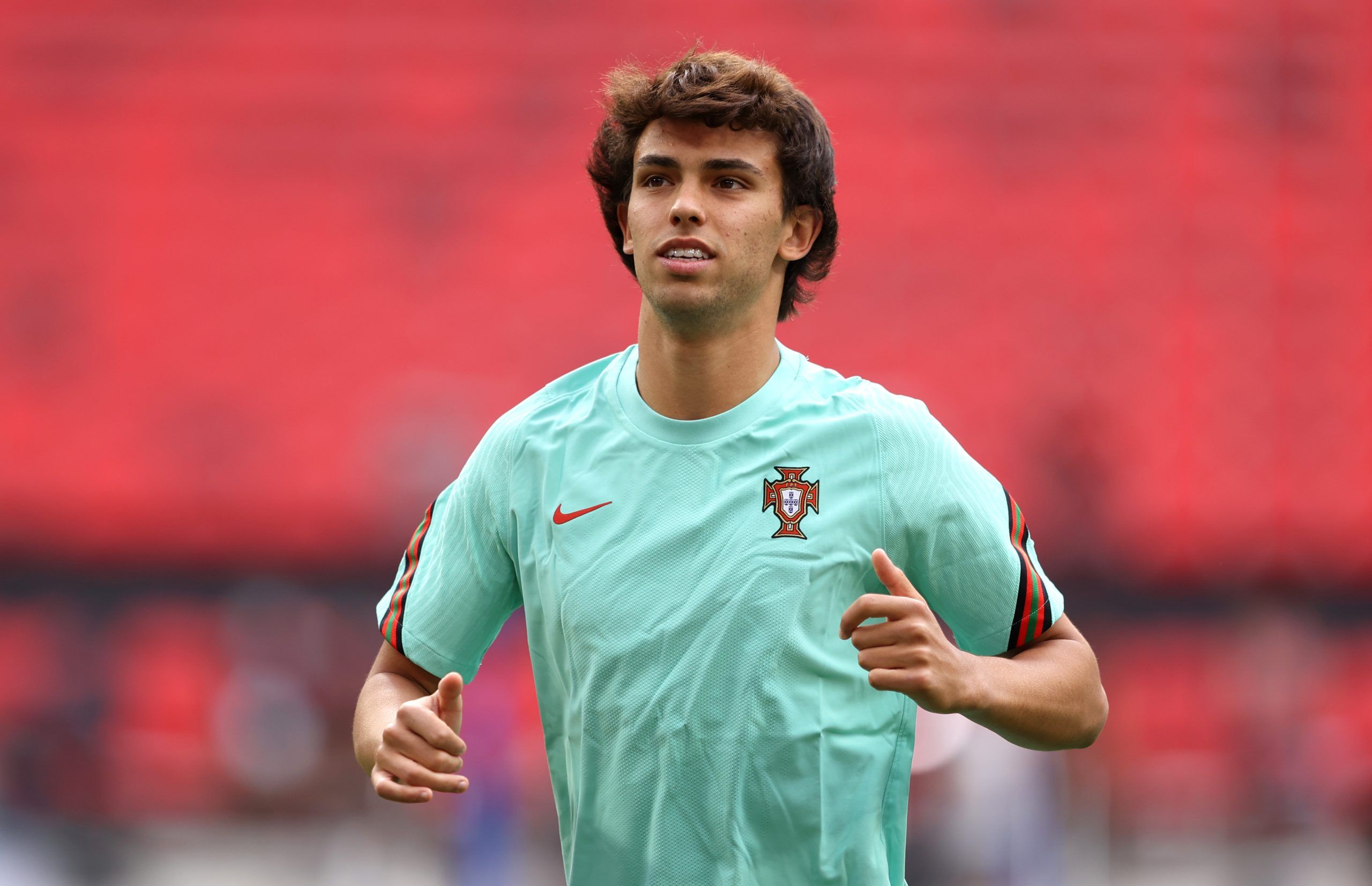 Joao Felix of Portugal reacts during de warm up prior to the UEFA News  Photo - Getty Images