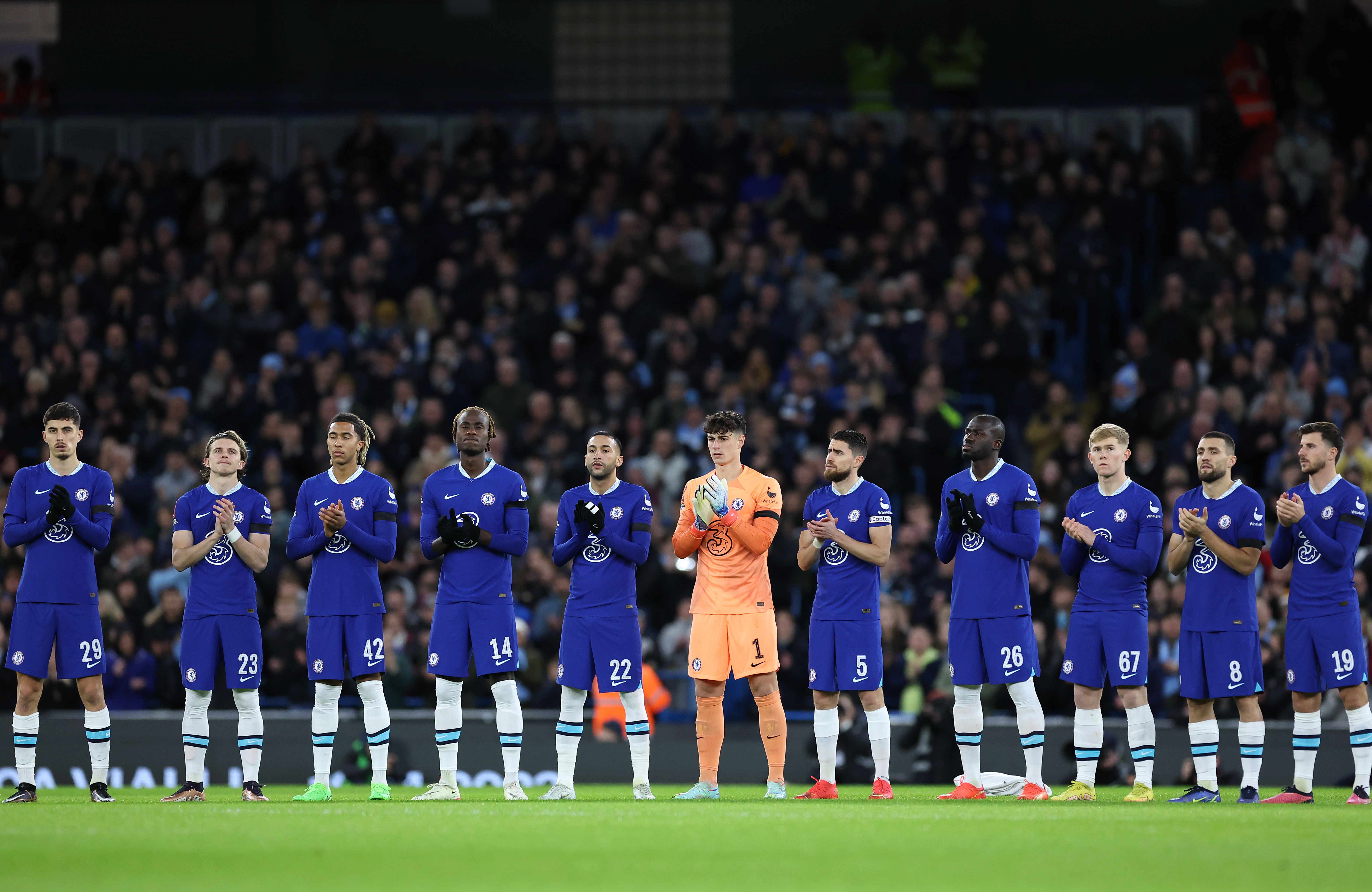 Chelsea's players vs Man City