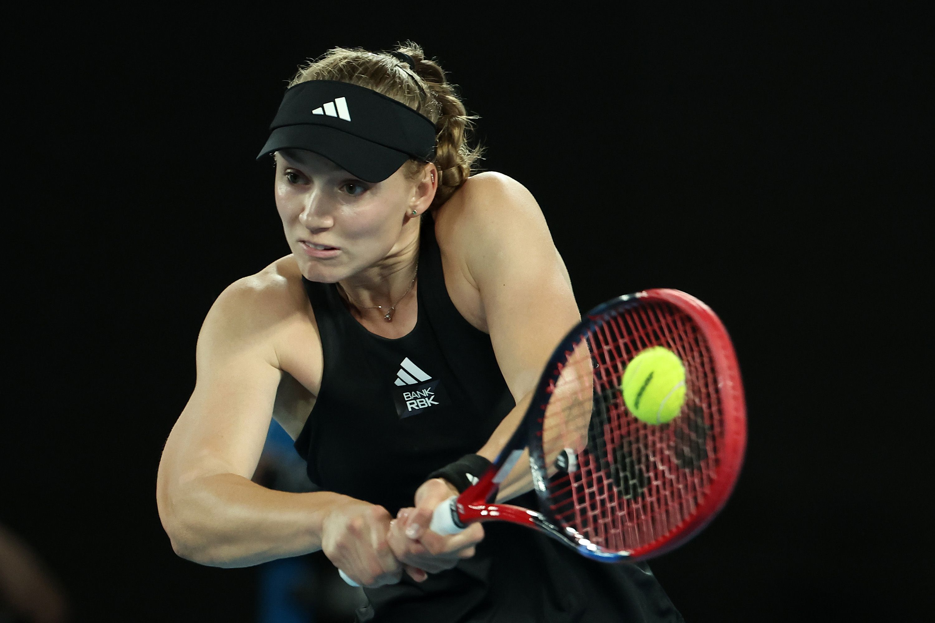 Elena Rybakina playing at the Australian Open